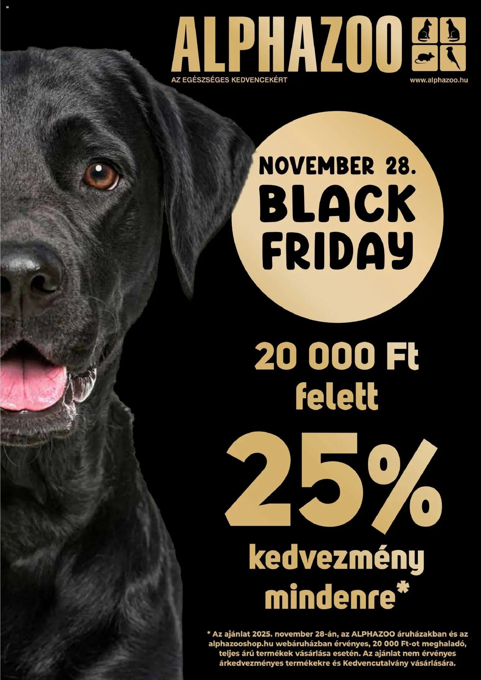 AlphaZoo újság 2025.11.10. Black Friday (2025-11-10 - 2025-11-23)