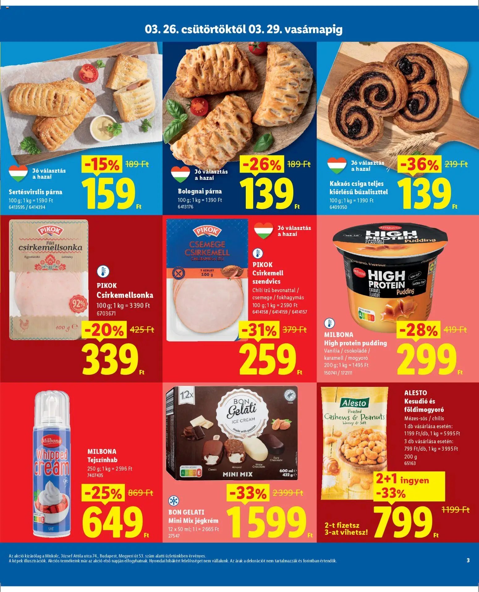 Lidl újság 2026.03.26. Lidl Miskolc, Budapest (2026-03-26 - 2026-03-29)
