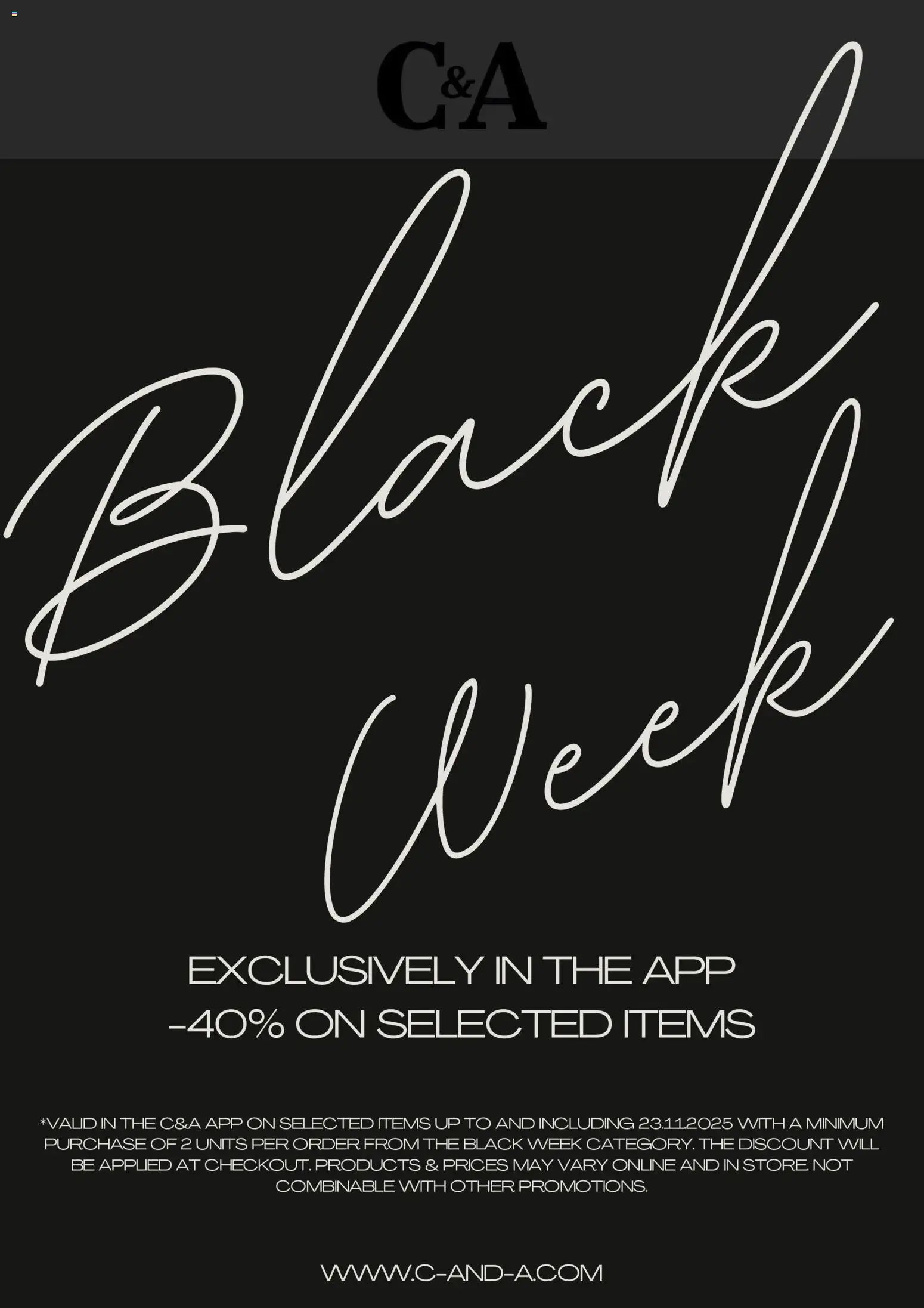 C&A újság 2025.11.21. Black Friday (2025-11-21 - 2025-11-23)