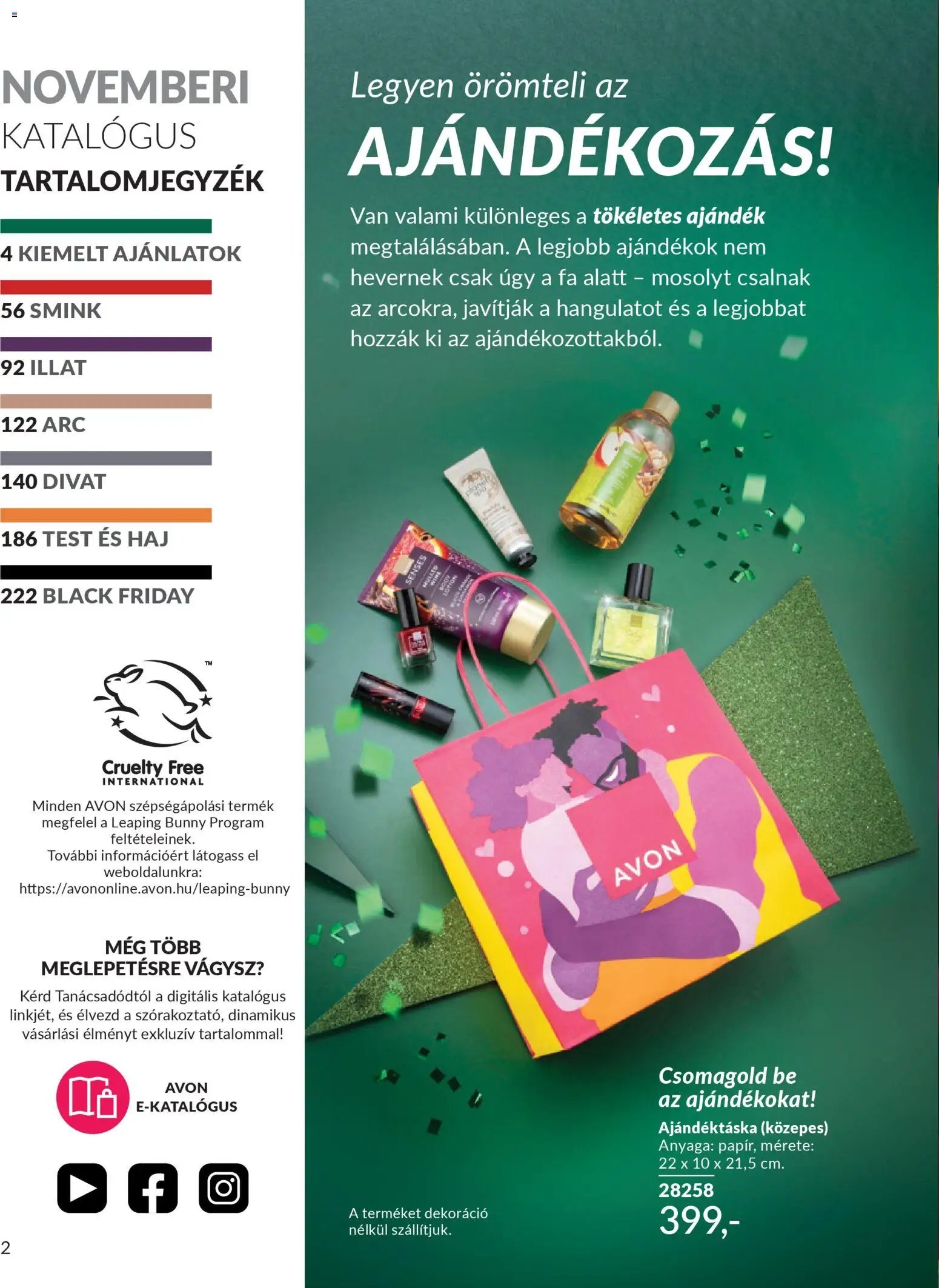 Avon újság 2025.11.01. AVON online katalógus 2025 novemberi (2025-11-01 - 2025-11-30)