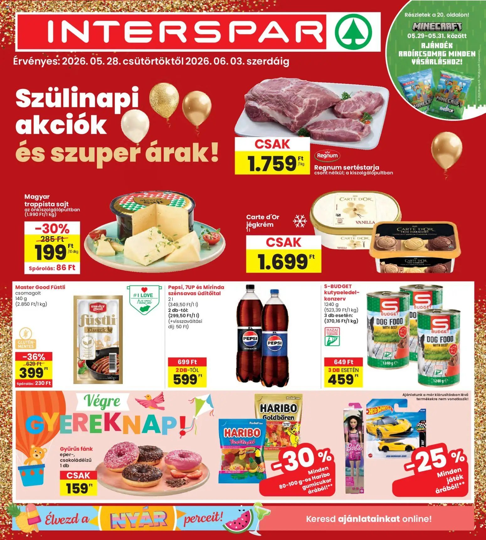 Interspar újság 2026.05.28. Interspar akciós újság (2026-05-28 - 2026-06-03)