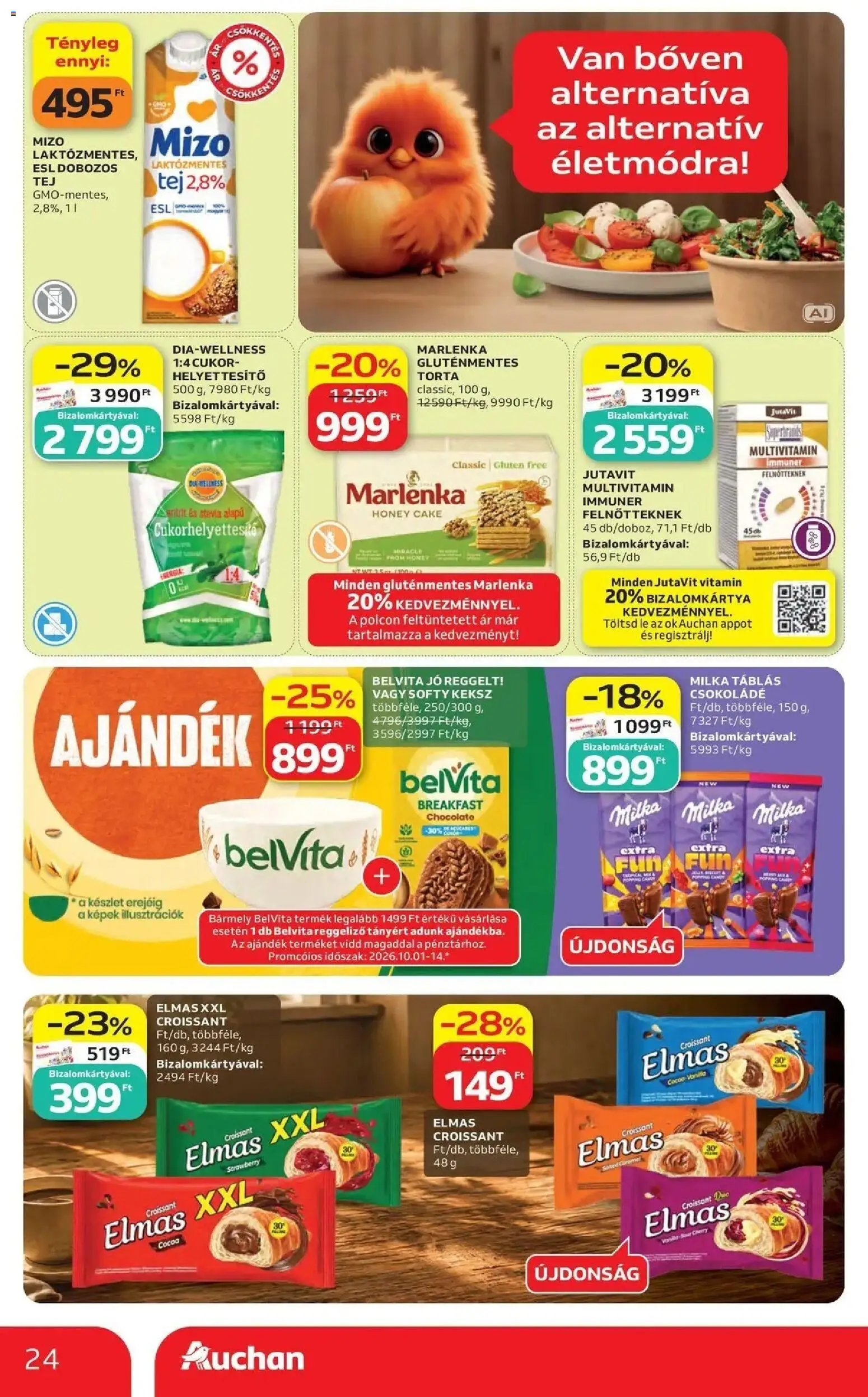 Auchan újság 2026.10.01. Auchan akciós újság Szolnok