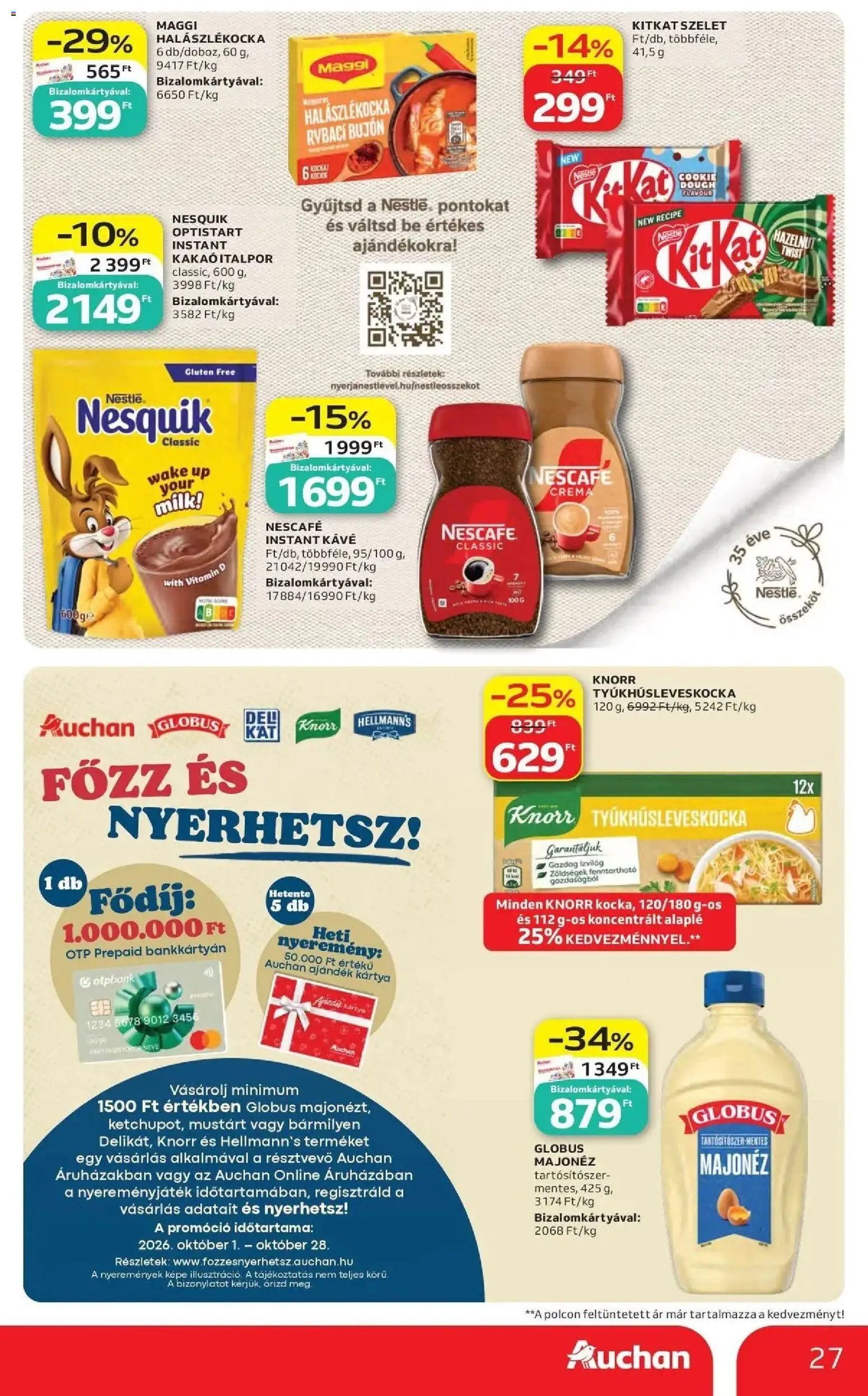 Auchan újság 2026.10.01. Auchan akciós újság Szolnok