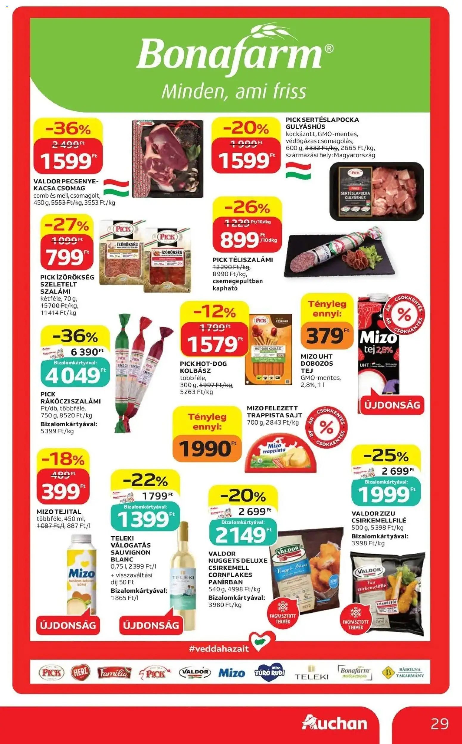 Auchan újság 2026.10.01. Auchan akciós újság Szolnok
