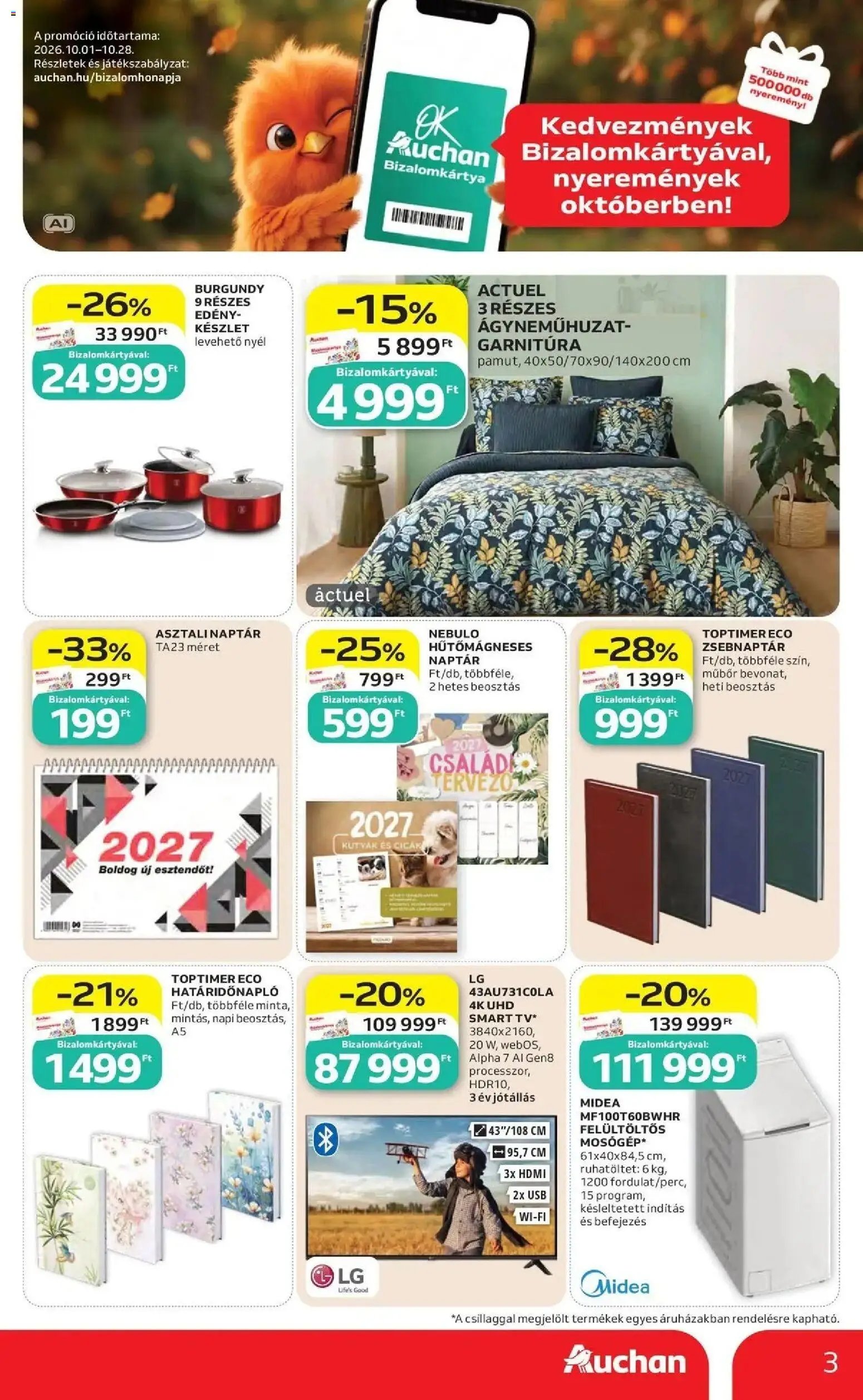 Auchan újság 2026.10.01. Auchan akciós újság Szolnok