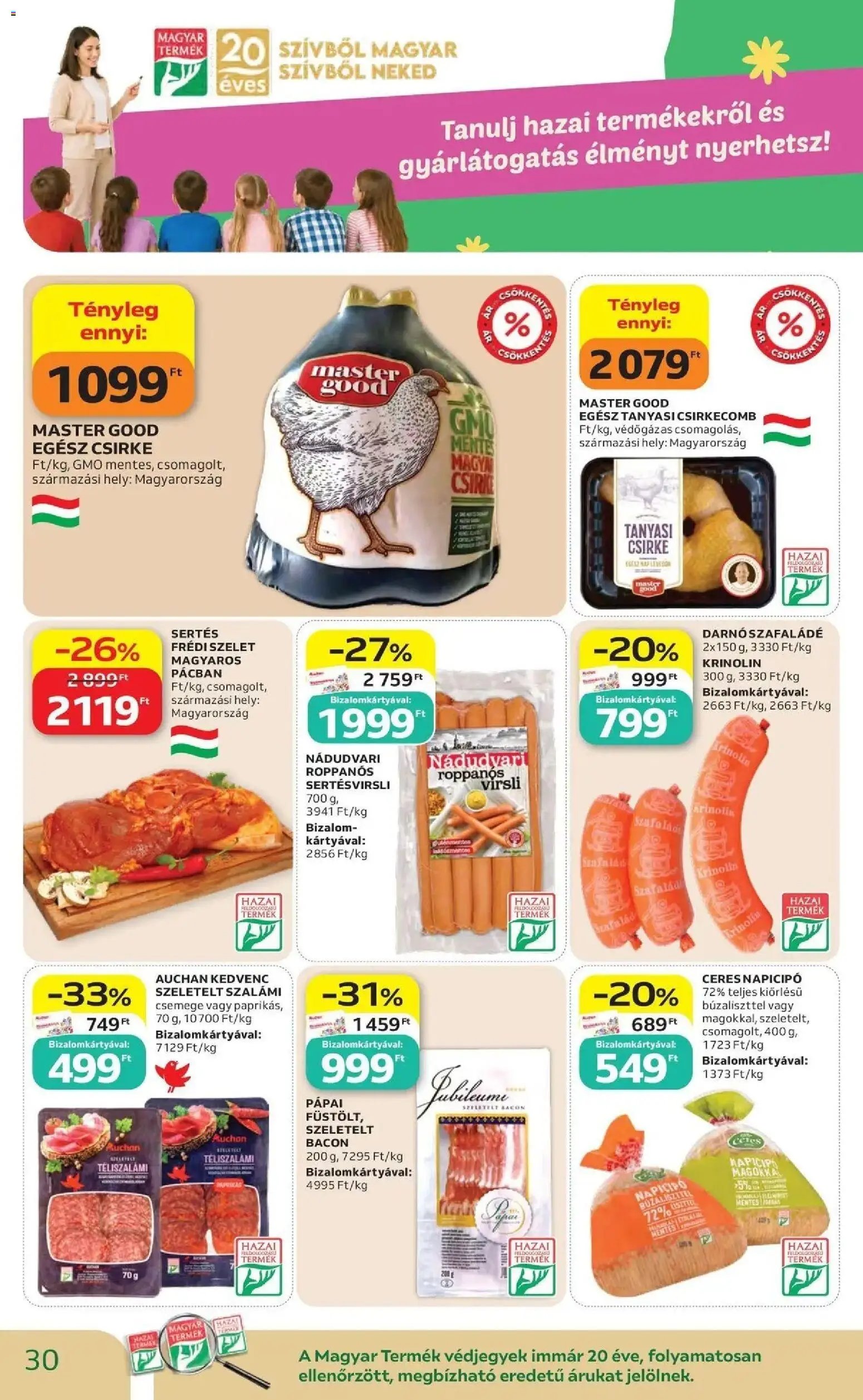Auchan újság 2026.10.01. Auchan akciós újság Szolnok