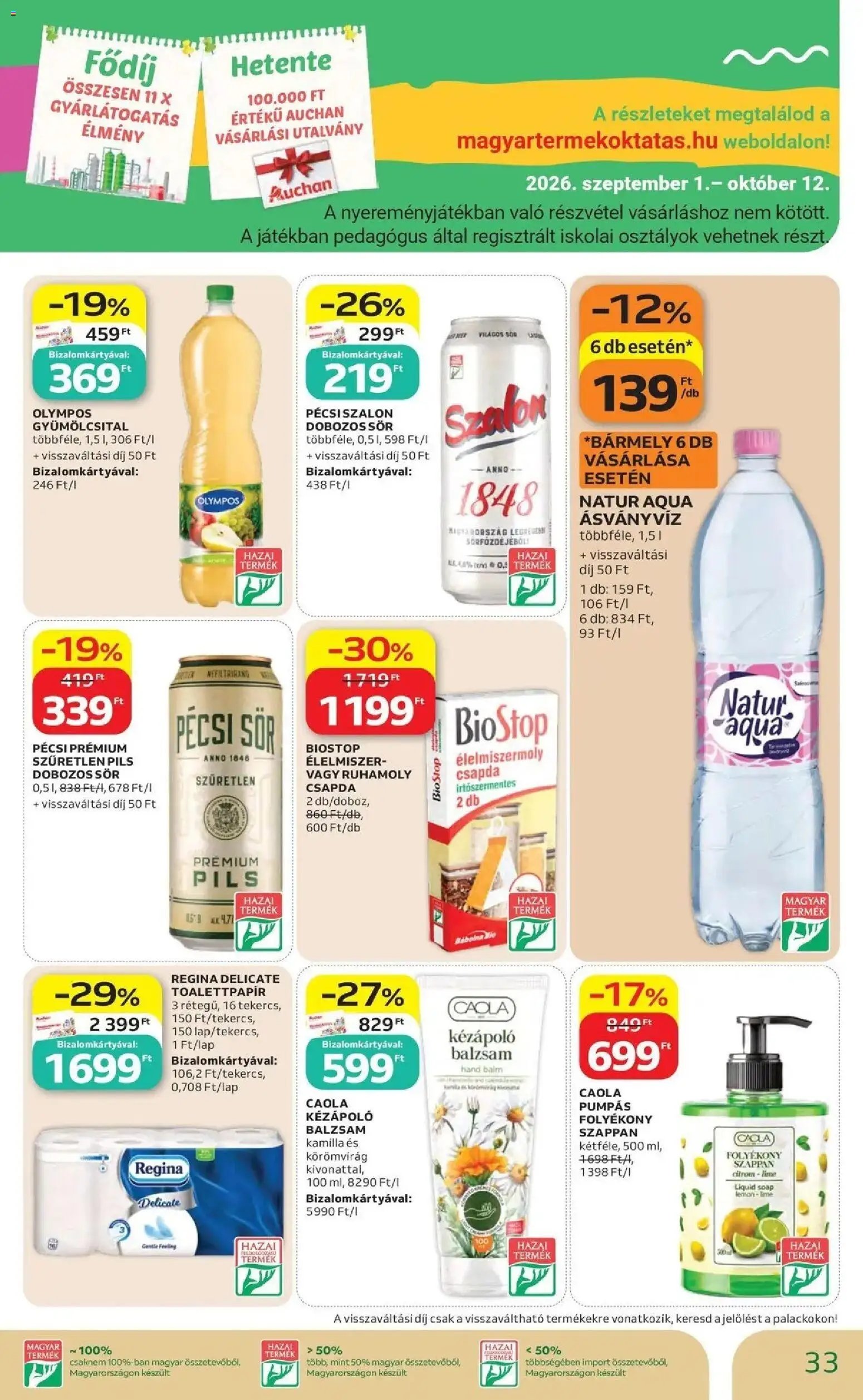 Auchan újság 2026.10.01. Auchan akciós újság Szolnok