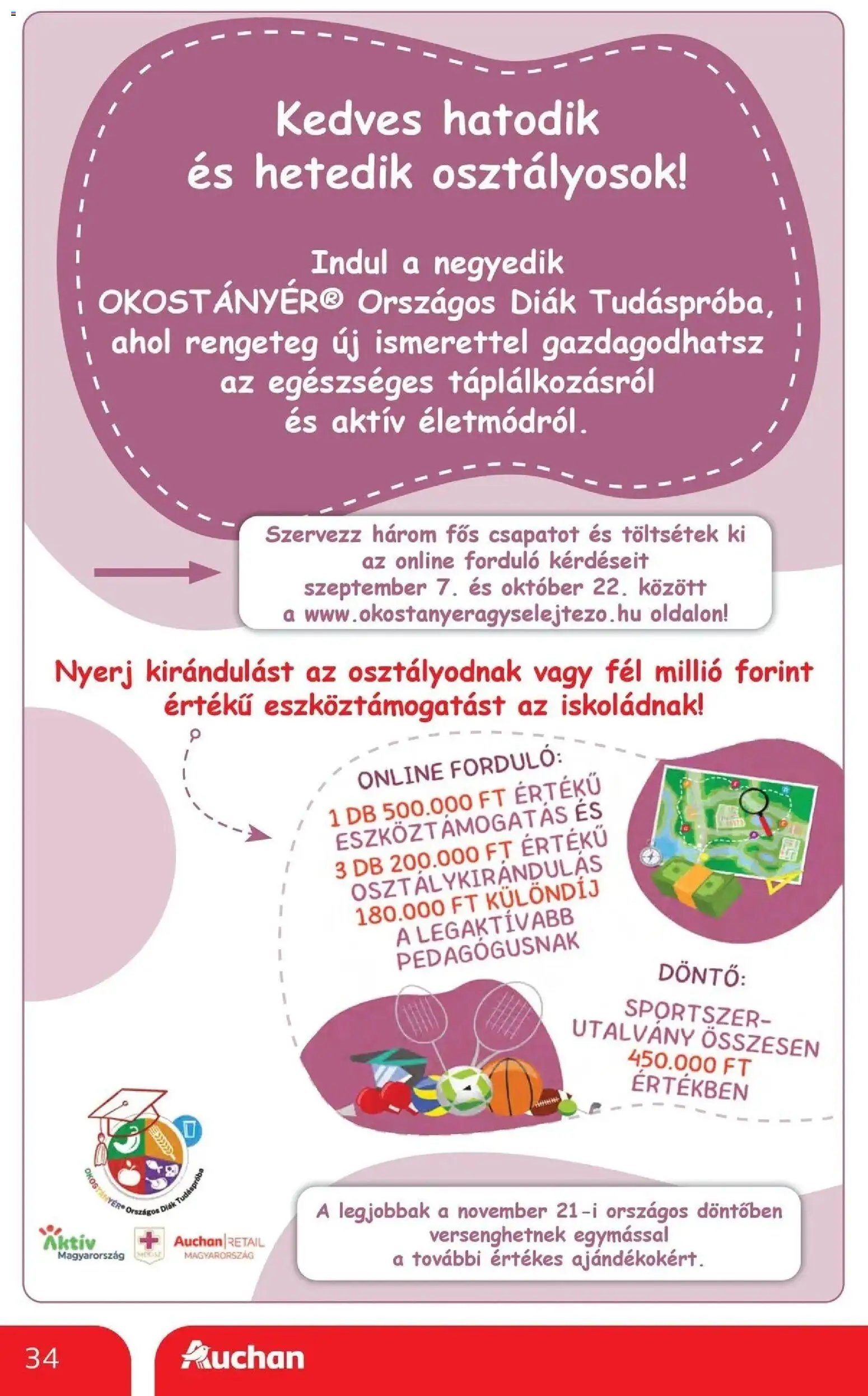 Auchan újság 2026.10.01. Auchan akciós újság Szolnok