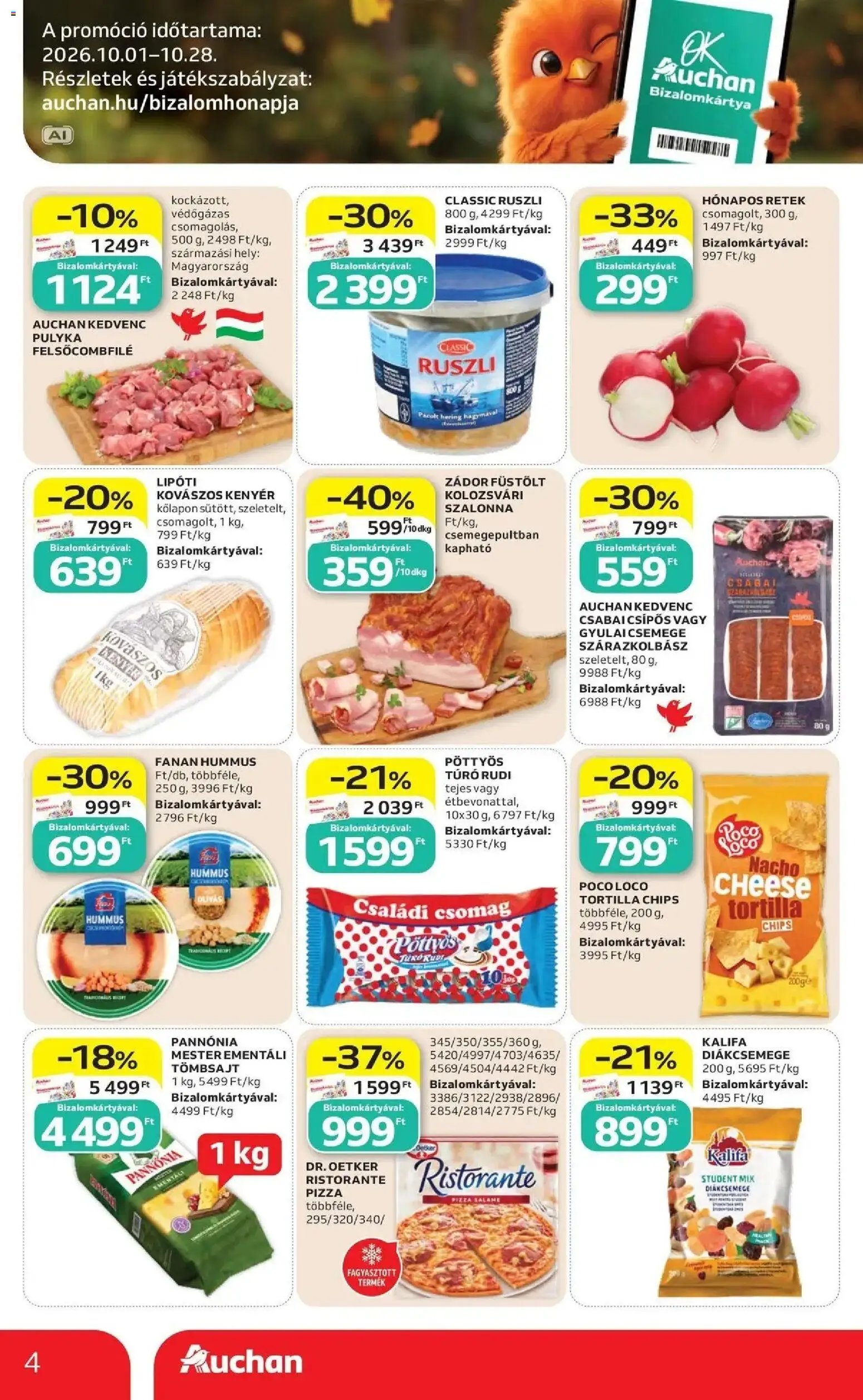 Auchan újság 2026.10.01. Auchan akciós újság Szolnok