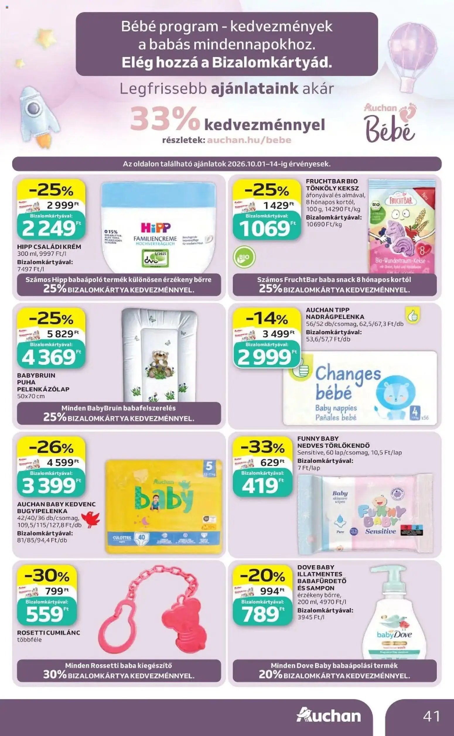 Auchan újság 2026.10.01. Auchan akciós újság Szolnok