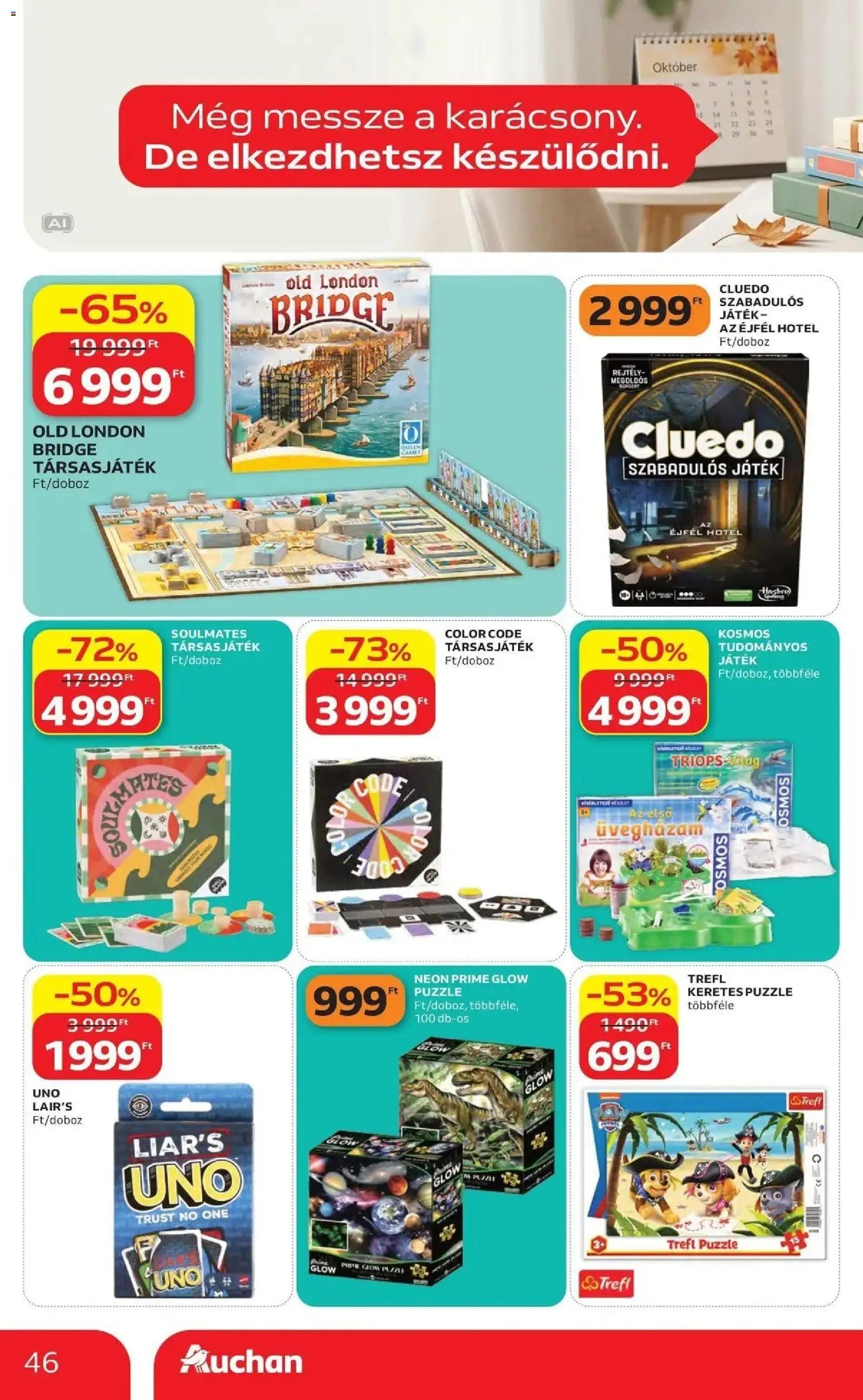Auchan újság 2026.10.01. Auchan akciós újság Szolnok