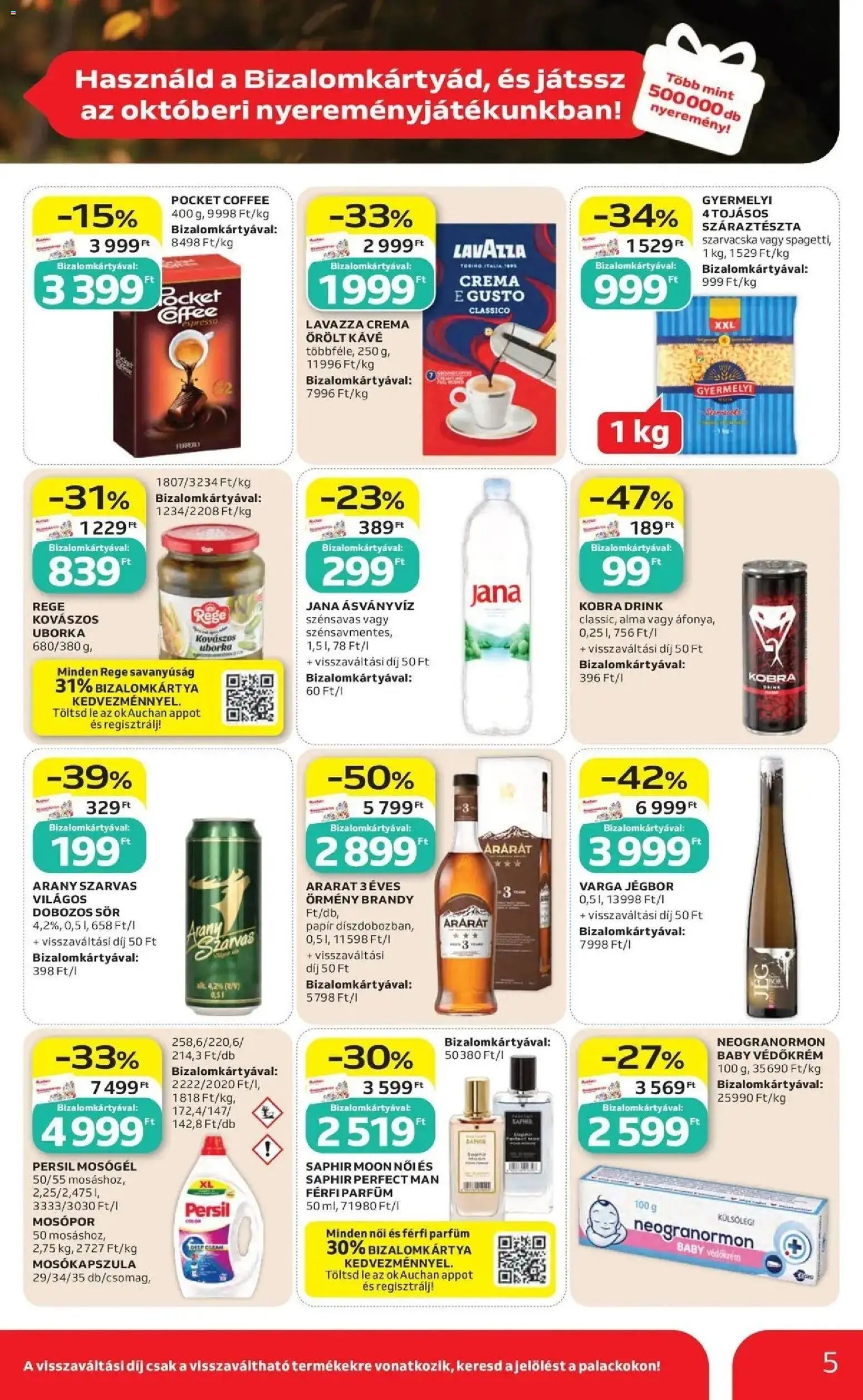 Auchan újság 2026.10.01. Auchan akciós újság Szolnok