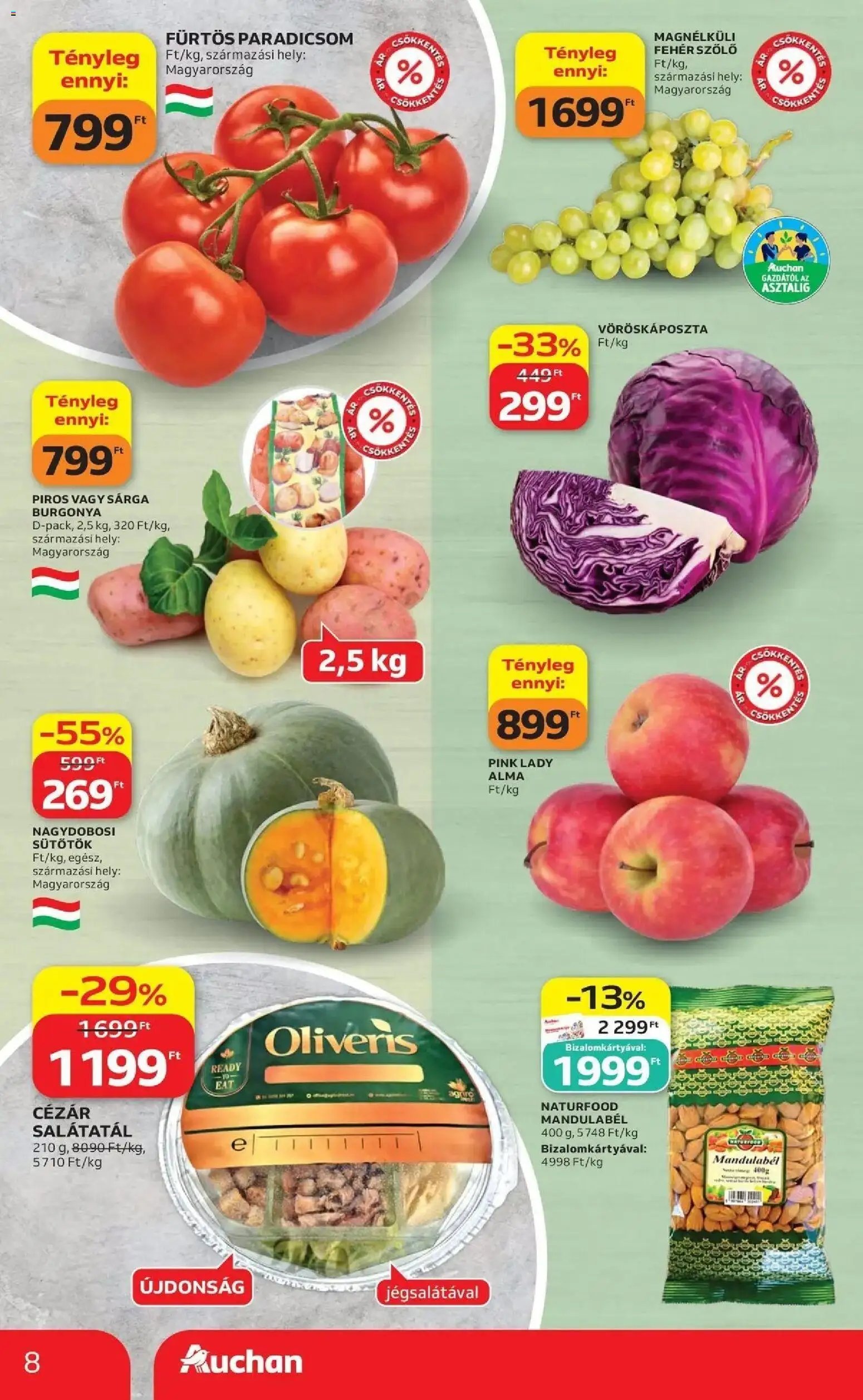 Auchan újság 2026.10.01. Auchan akciós újság Szolnok