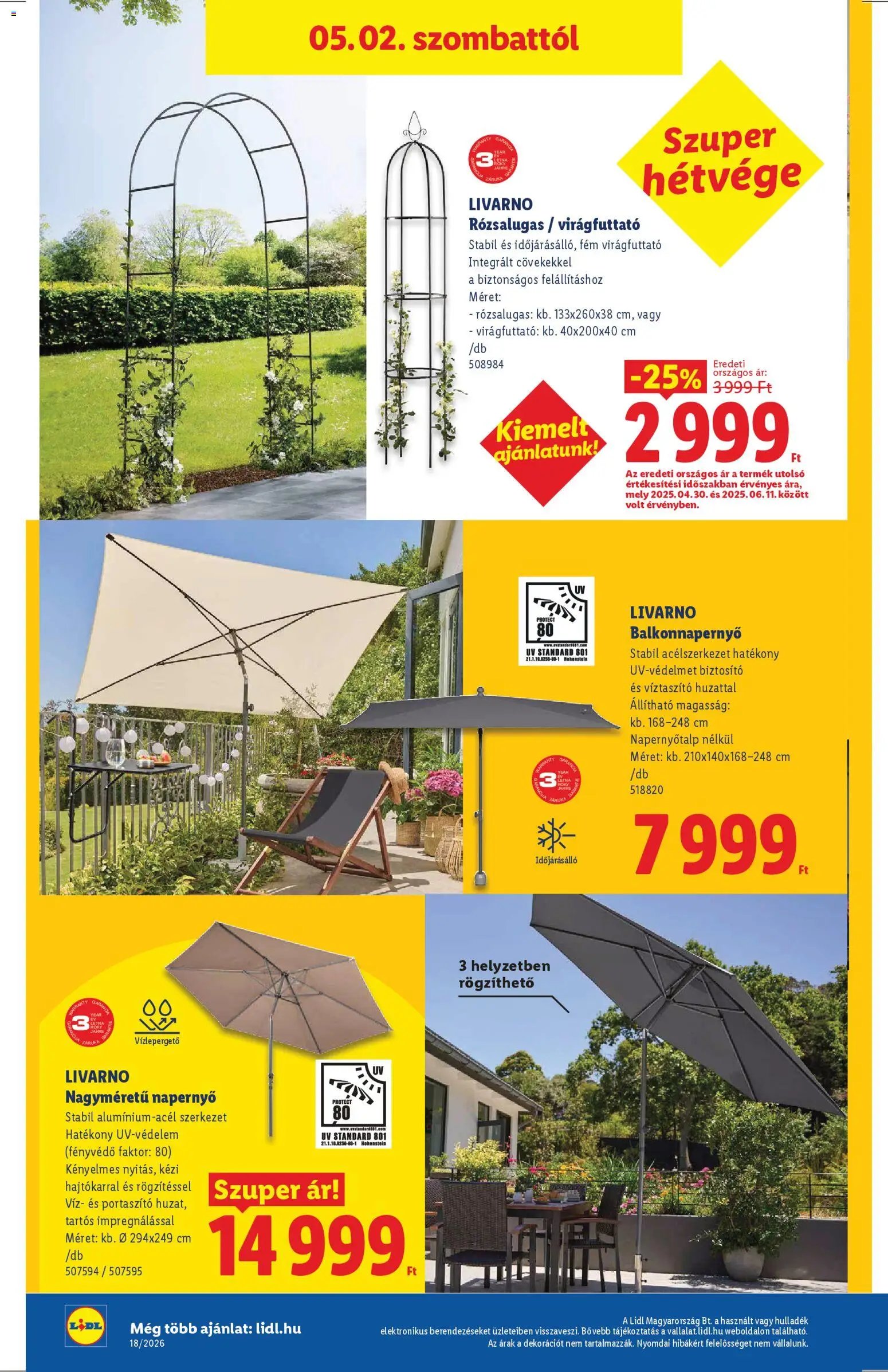 Lidl újság 2026.04.30. Lidl Nonfood kínálatunk (2026-04-30 - 2026-05-06)