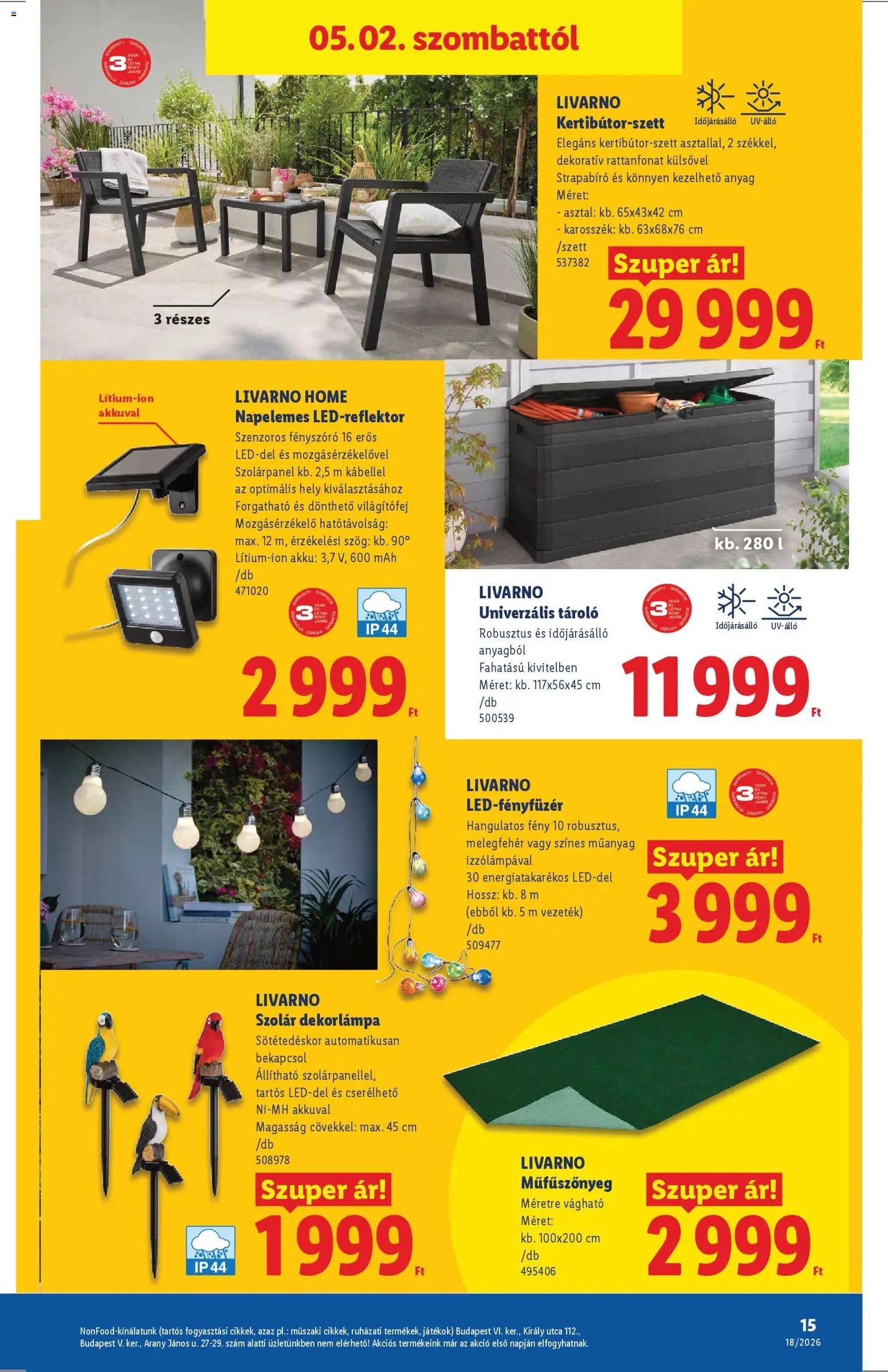 Lidl újság 2026.04.30. Lidl Nonfood kínálatunk (2026-04-30 - 2026-05-06)