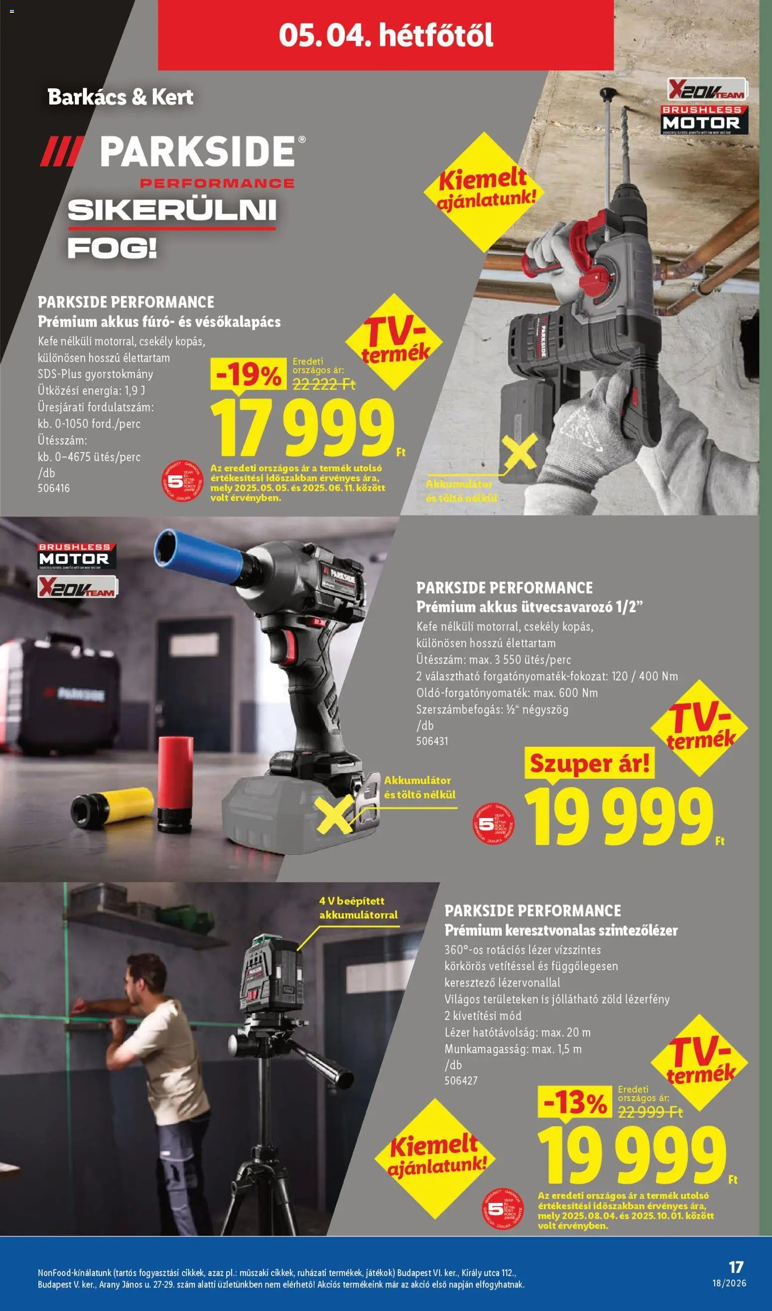 Lidl újság 2026.04.30. Lidl Nonfood kínálatunk (2026-04-30 - 2026-05-06)