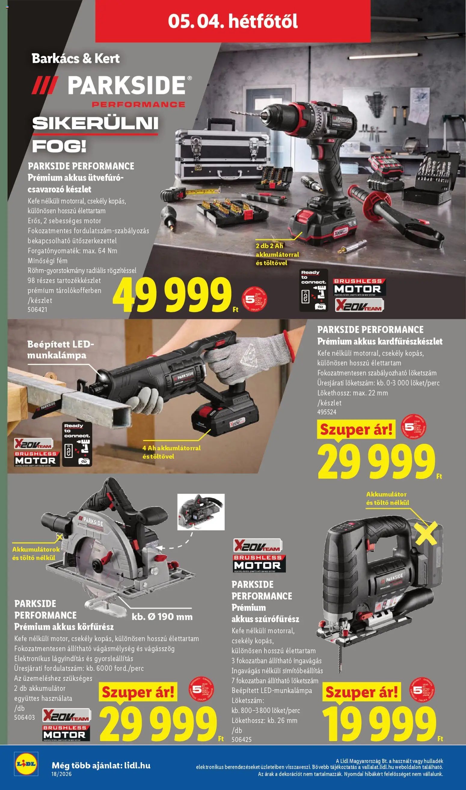 Lidl újság 2026.04.30. Lidl Nonfood kínálatunk (2026-04-30 - 2026-05-06)