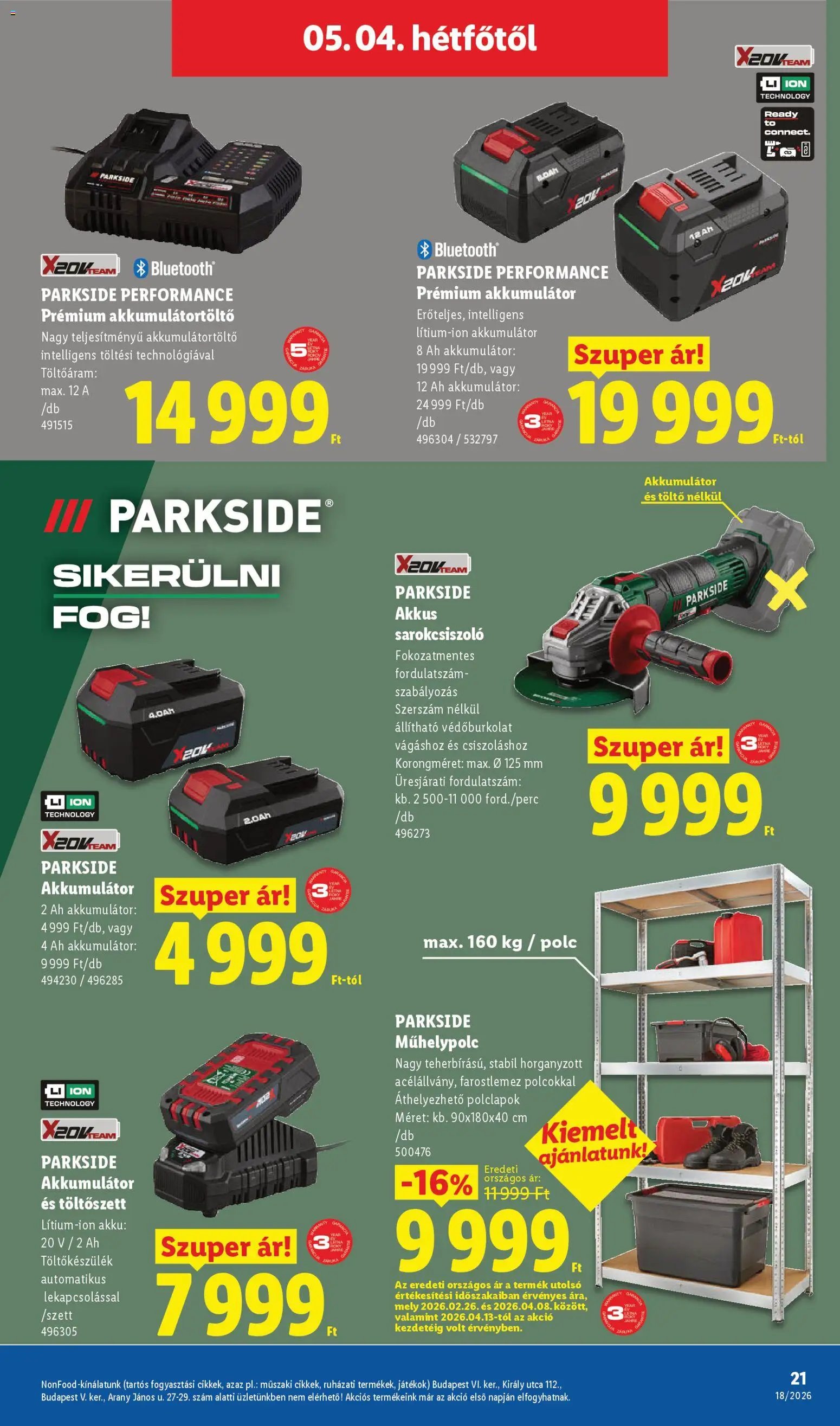 Lidl újság 2026.04.30. Lidl Nonfood kínálatunk (2026-04-30 - 2026-05-06)