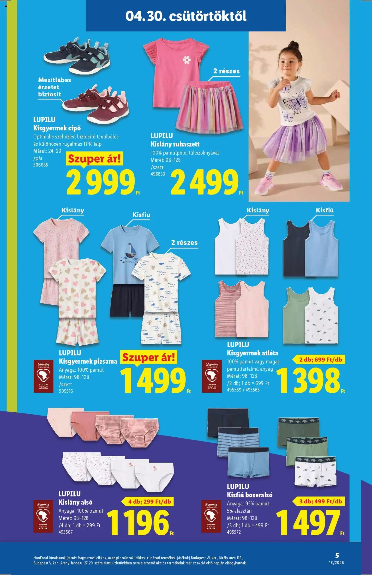 Lidl újság 2026.04.30. Lidl Nonfood kínálatunk (2026-04-30 - 2026-05-06)