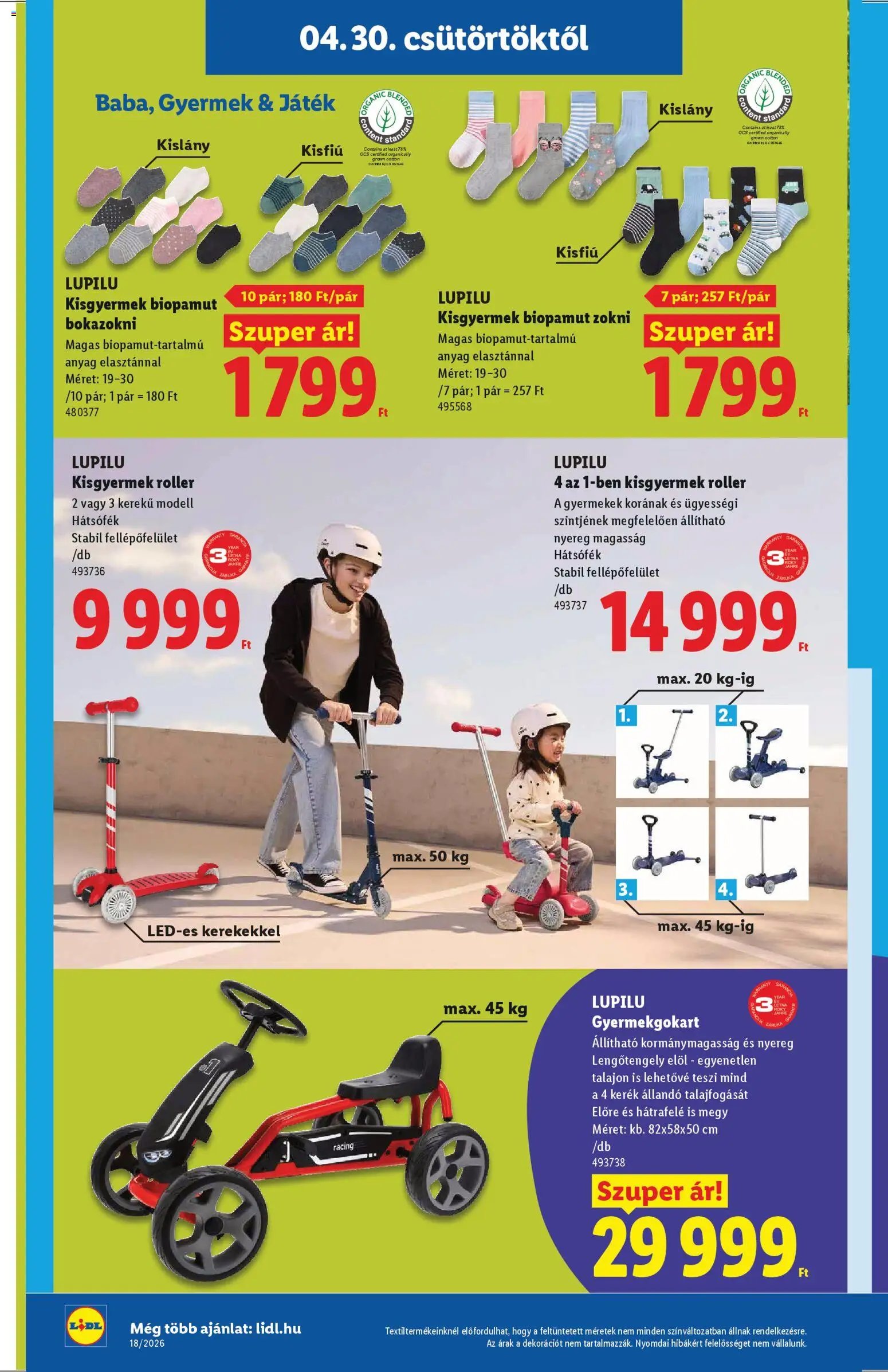 Lidl újság 2026.04.30. Lidl Nonfood kínálatunk (2026-04-30 - 2026-05-06)