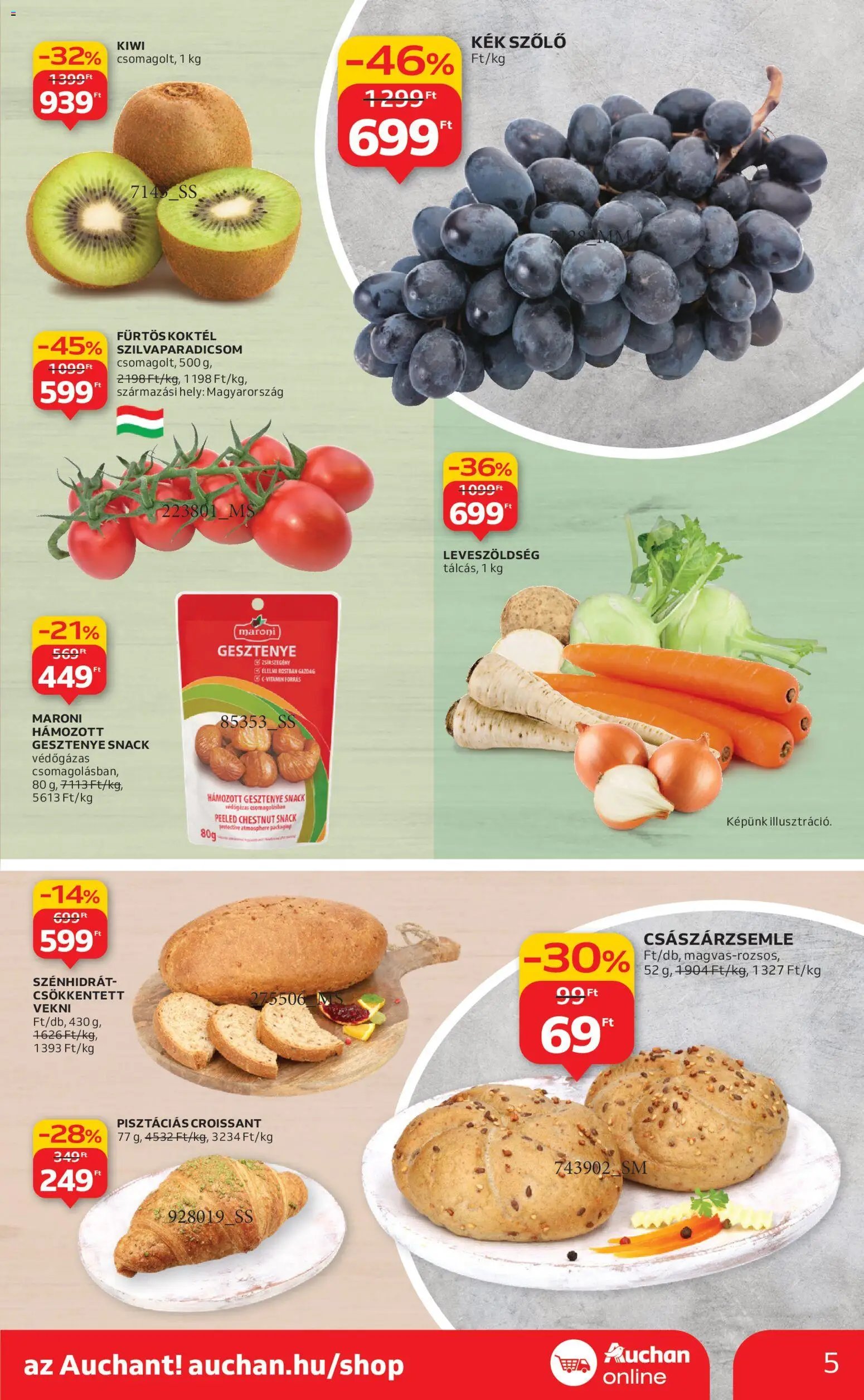 Auchan újság 2025.10.30. Szupermarket akciós újság (2025-10-30 - 2025-11-05)