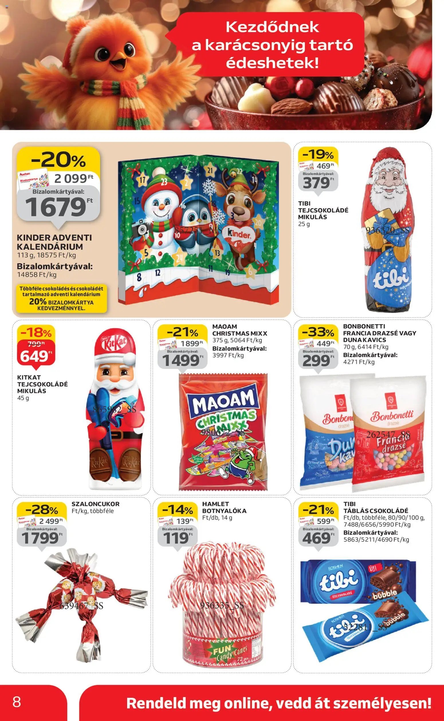 Auchan újság 2025.10.30. Szupermarket akciós újság (2025-10-30 - 2025-11-05)