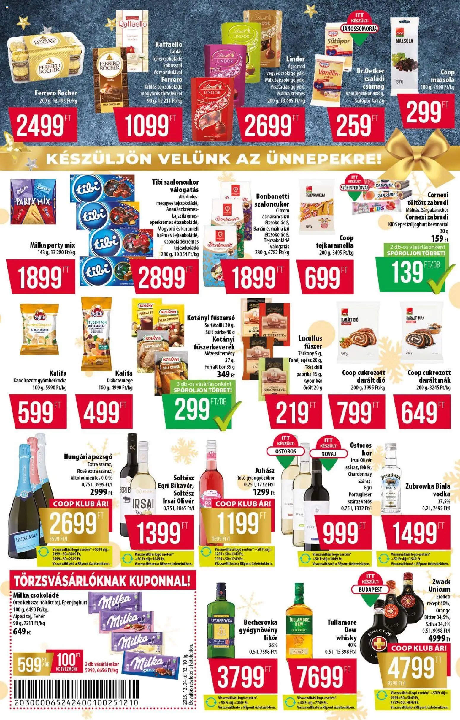 COOP újság 2025.12.04. Alföld Pro-Coop Zrt. - Szuper Plus (2025-12-04 - 2025-12-10)