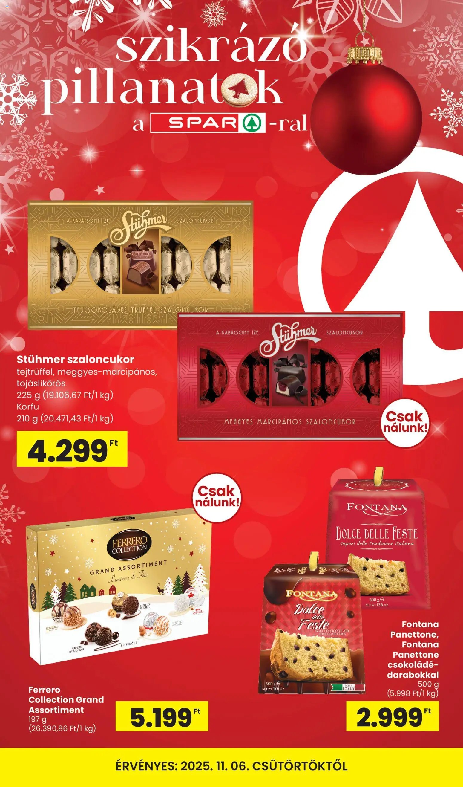 Spar újság 2025.11.06. Karácsony online katalógus (2025-11-06)