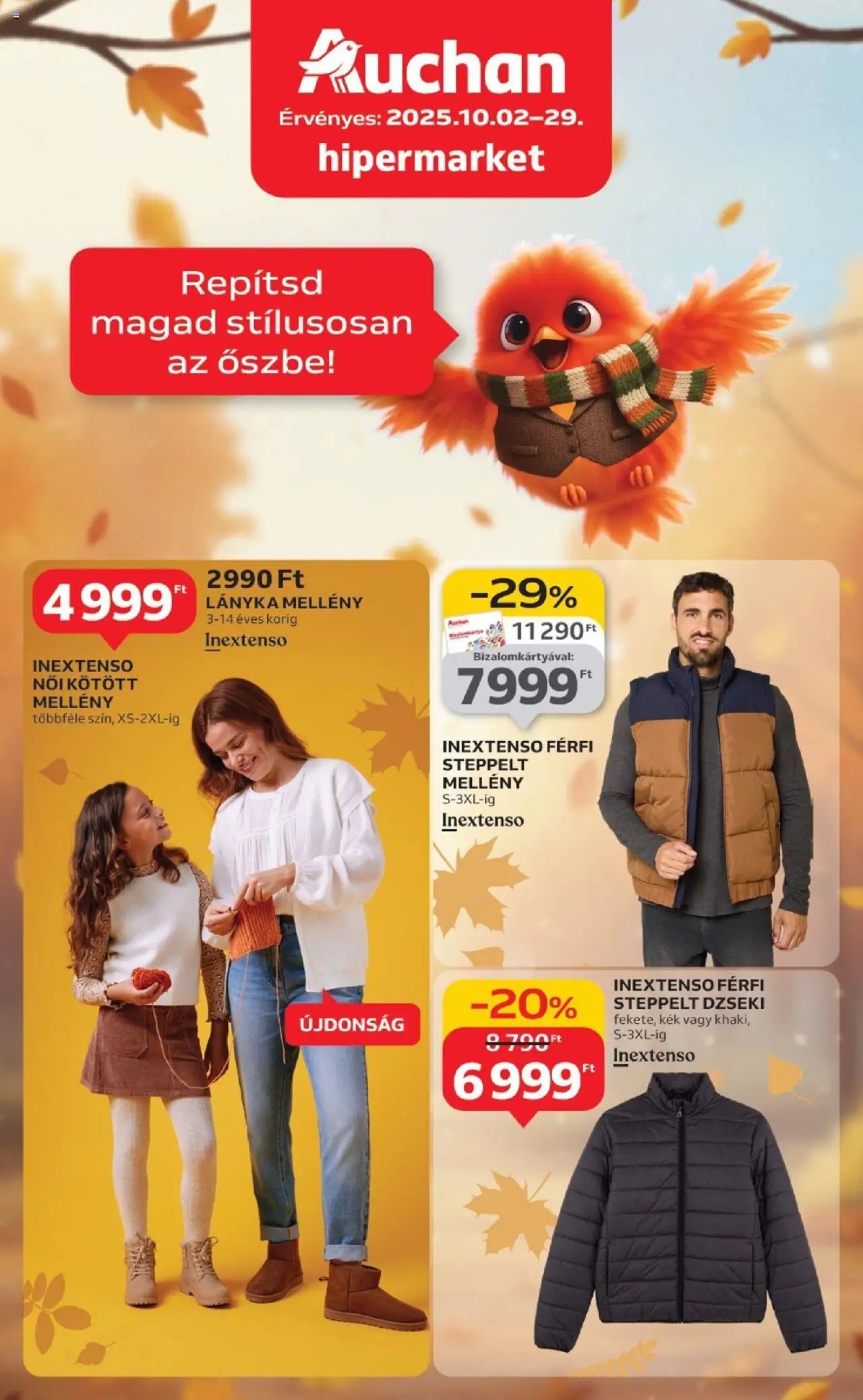 Auchan újság 2025.10.02. Őszi Textil ajánlataink (2025-10-02 - 2025-10-29)