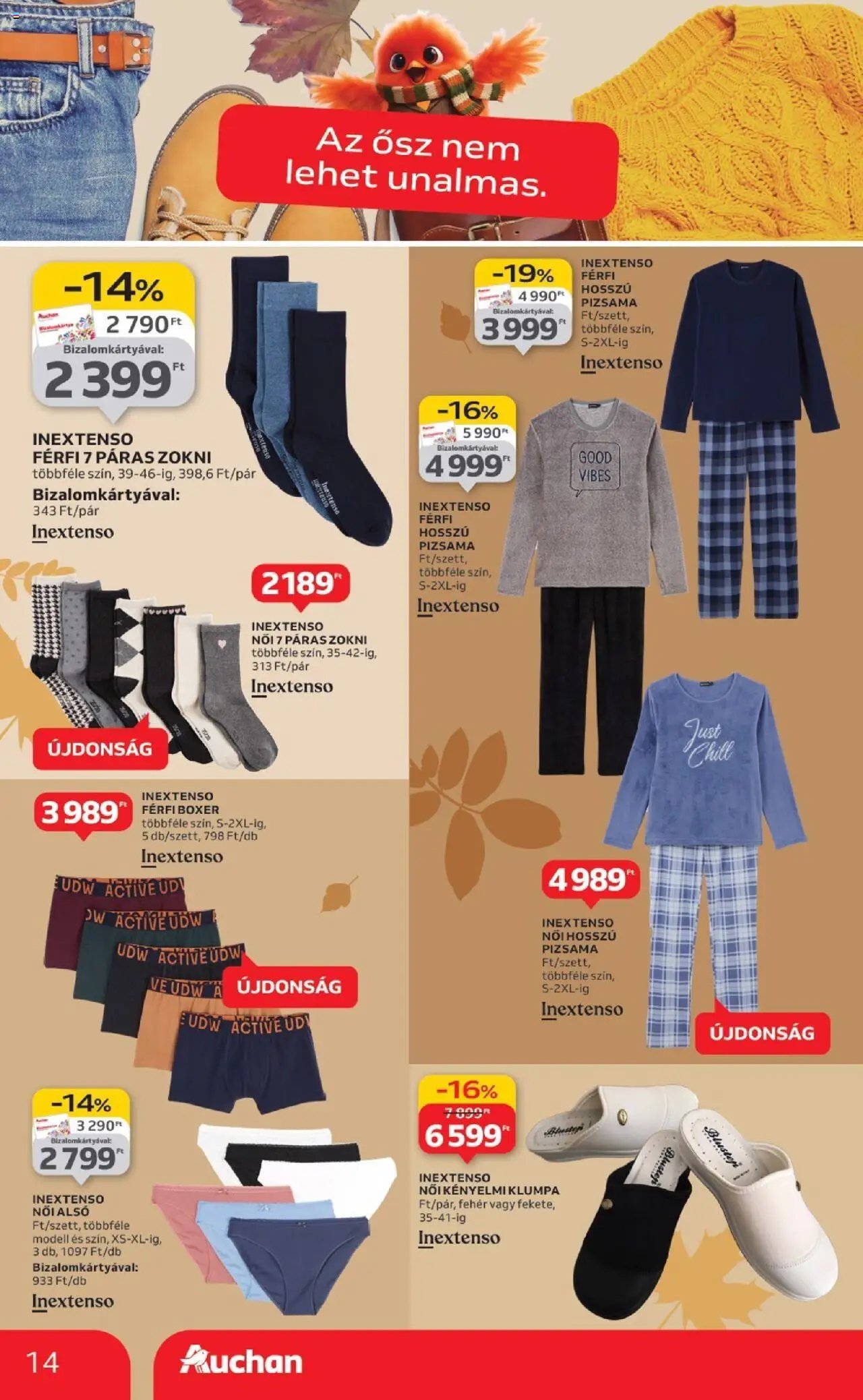Auchan újság 2025.10.02. Őszi Textil ajánlataink (2025-10-02 - 2025-10-29)