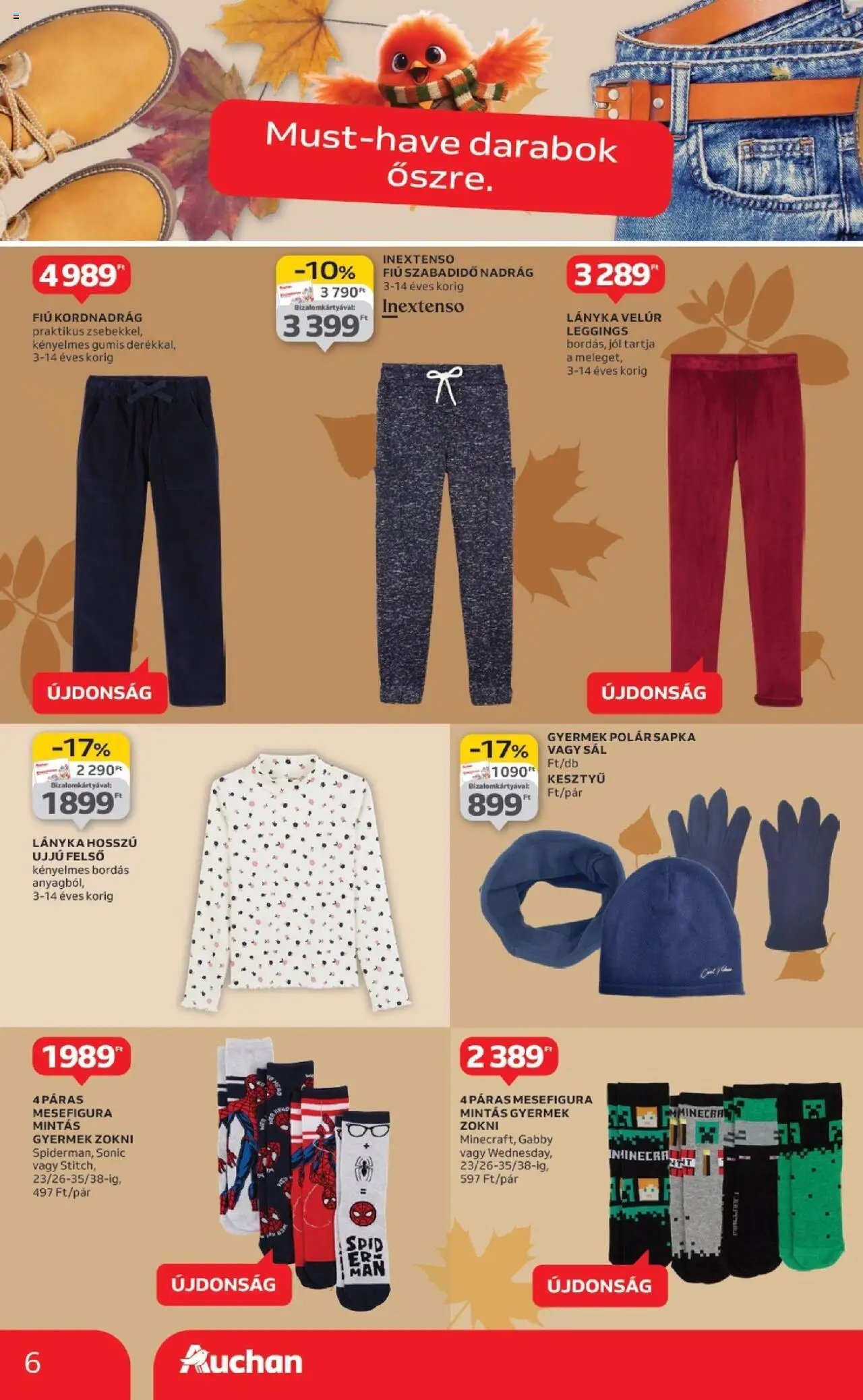 Auchan újság 2025.10.02. Őszi Textil ajánlataink (2025-10-02 - 2025-10-29)