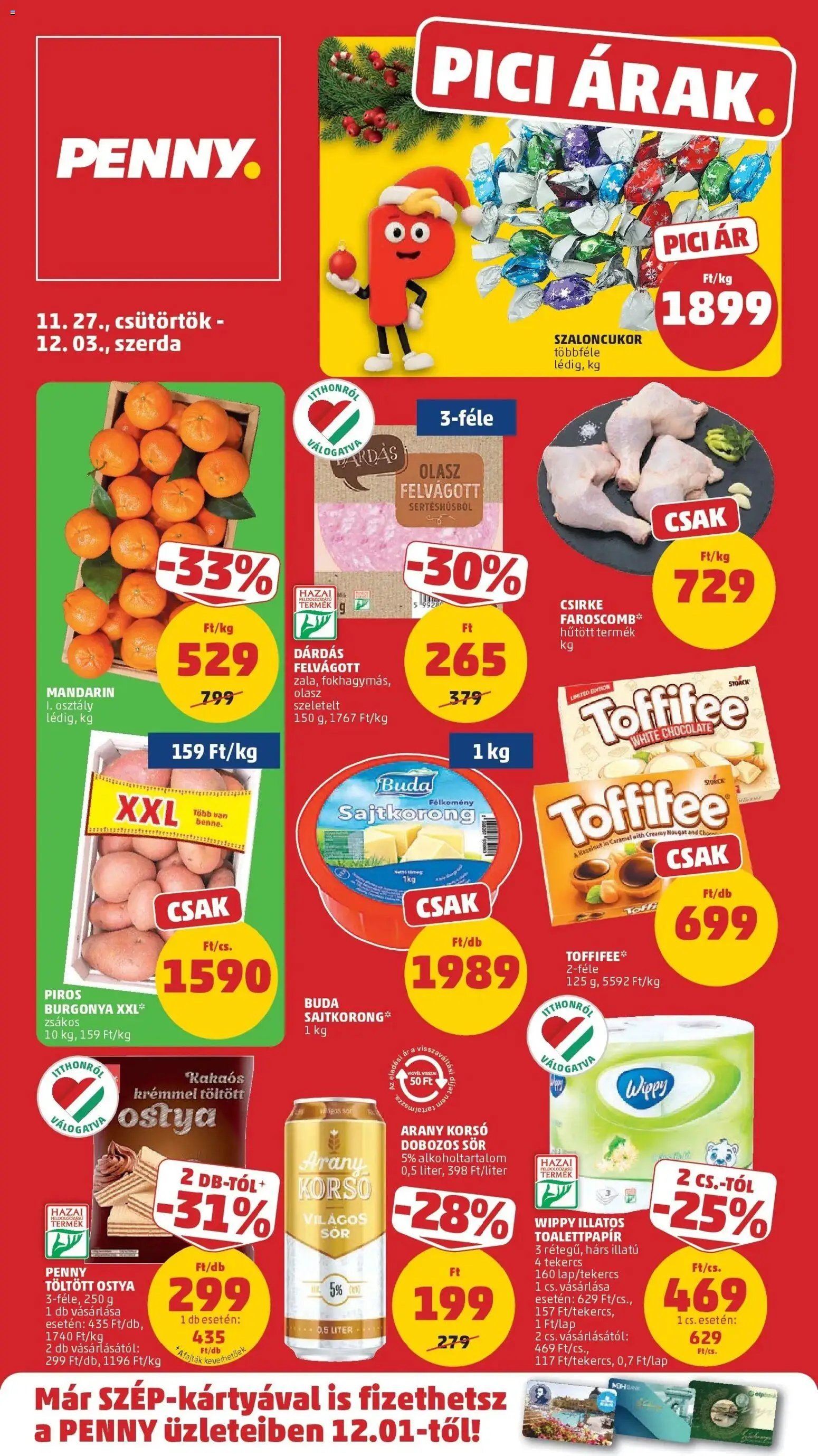 PENNY újság 2025.11.27. Akciós újság PENNY (2025-11-27 - 2025-12-03)