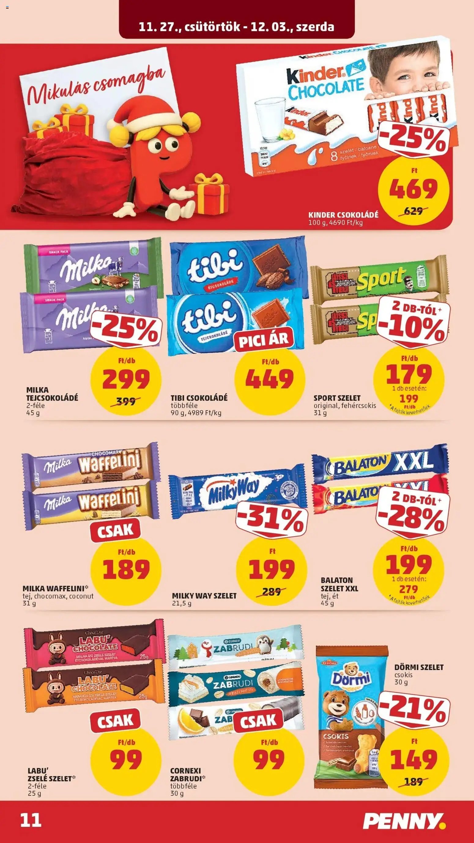 PENNY újság 2025.11.27. Akciós újság PENNY (2025-11-27 - 2025-12-03)