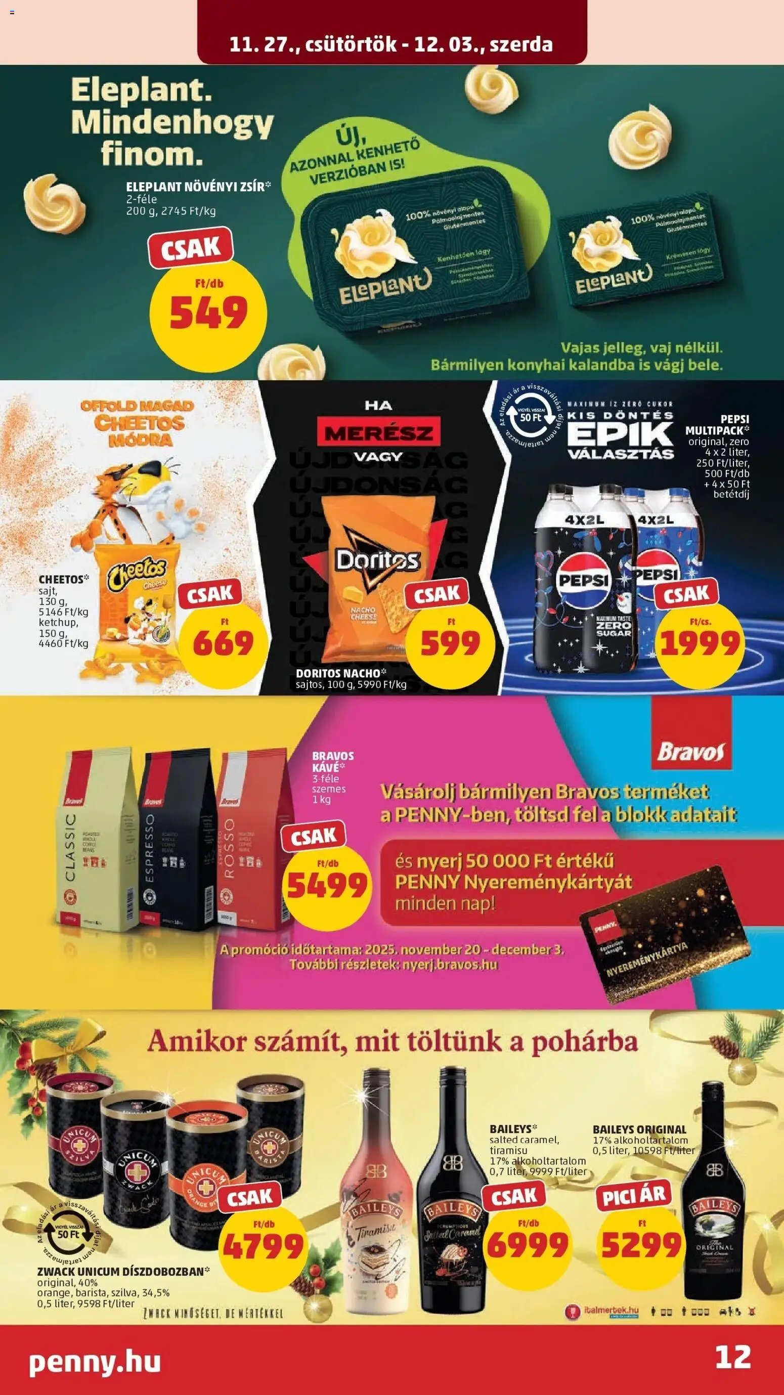 PENNY újság 2025.11.27. Akciós újság PENNY (2025-11-27 - 2025-12-03)