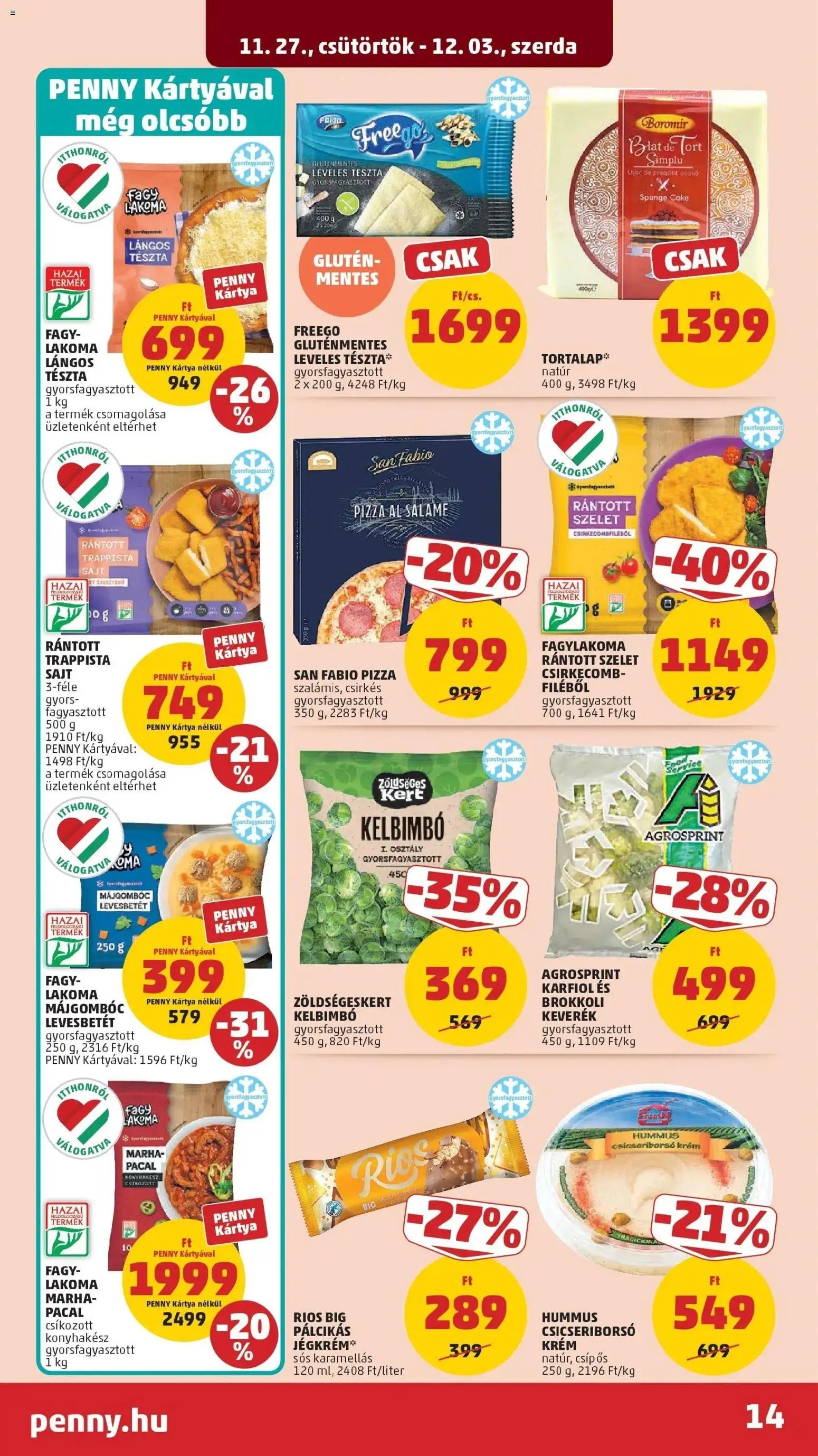PENNY újság 2025.11.27. Akciós újság PENNY (2025-11-27 - 2025-12-03)