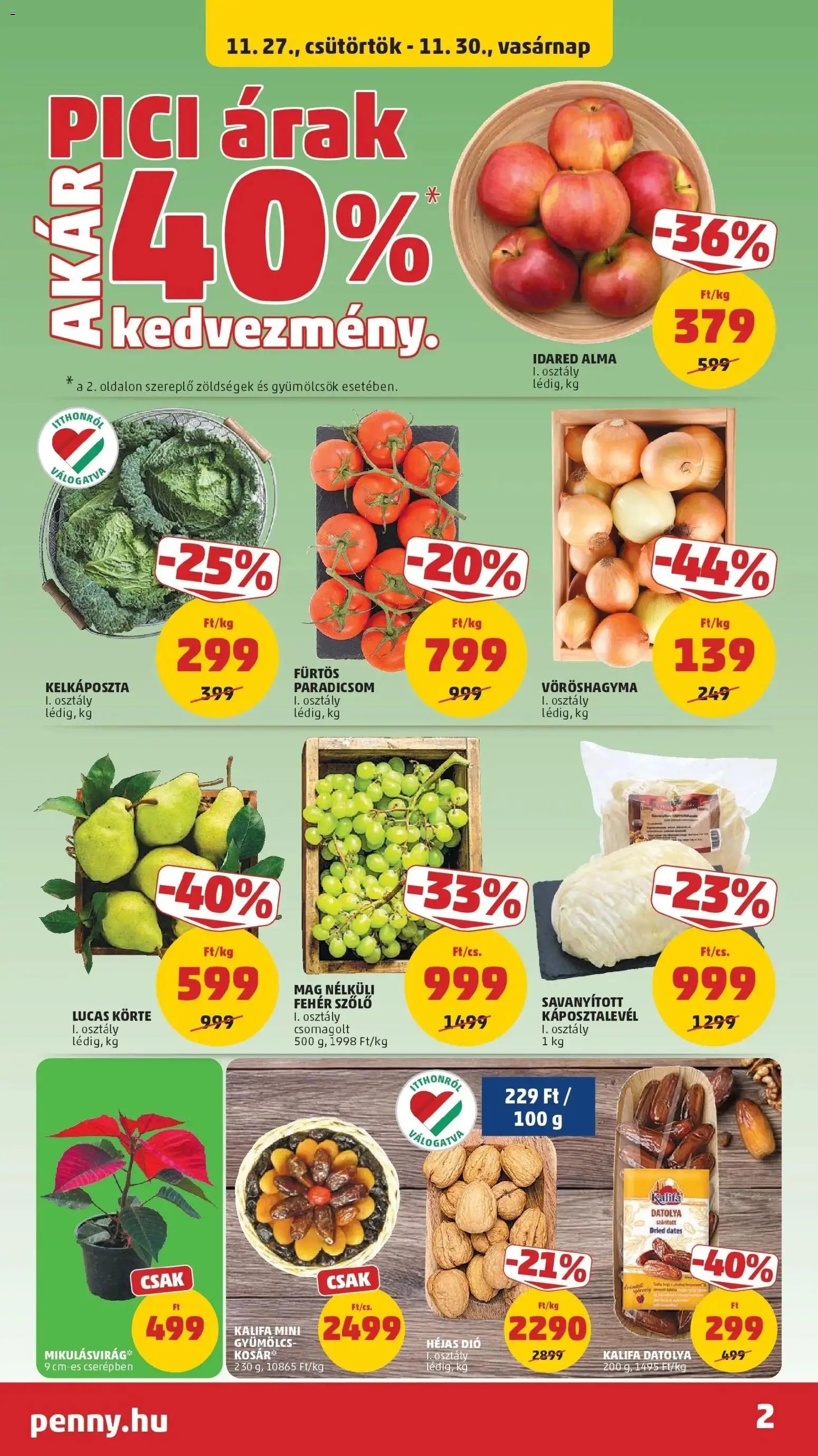 PENNY újság 2025.11.27. Akciós újság PENNY (2025-11-27 - 2025-12-03)