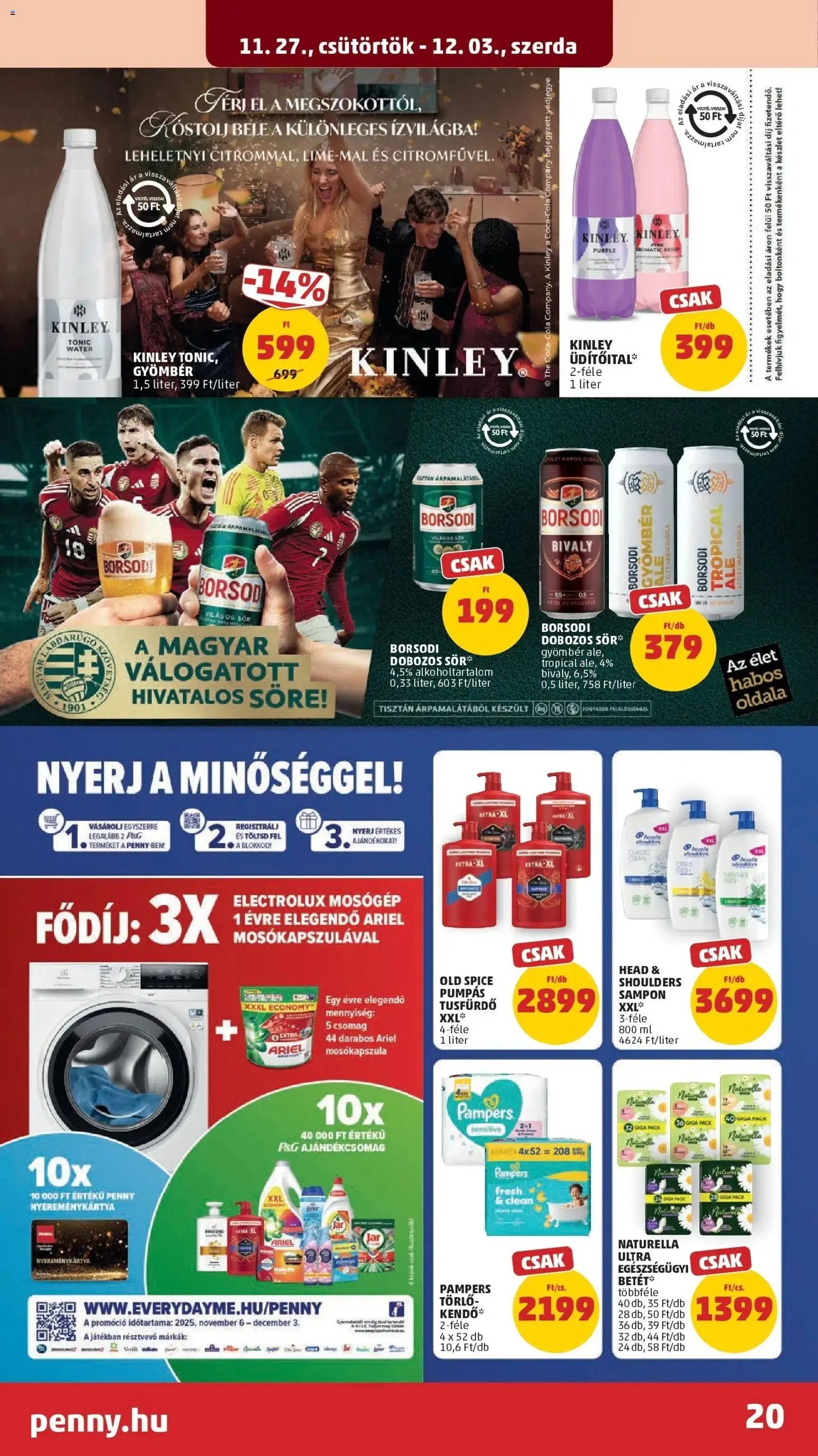 PENNY újság 2025.11.27. Akciós újság PENNY (2025-11-27 - 2025-12-03)
