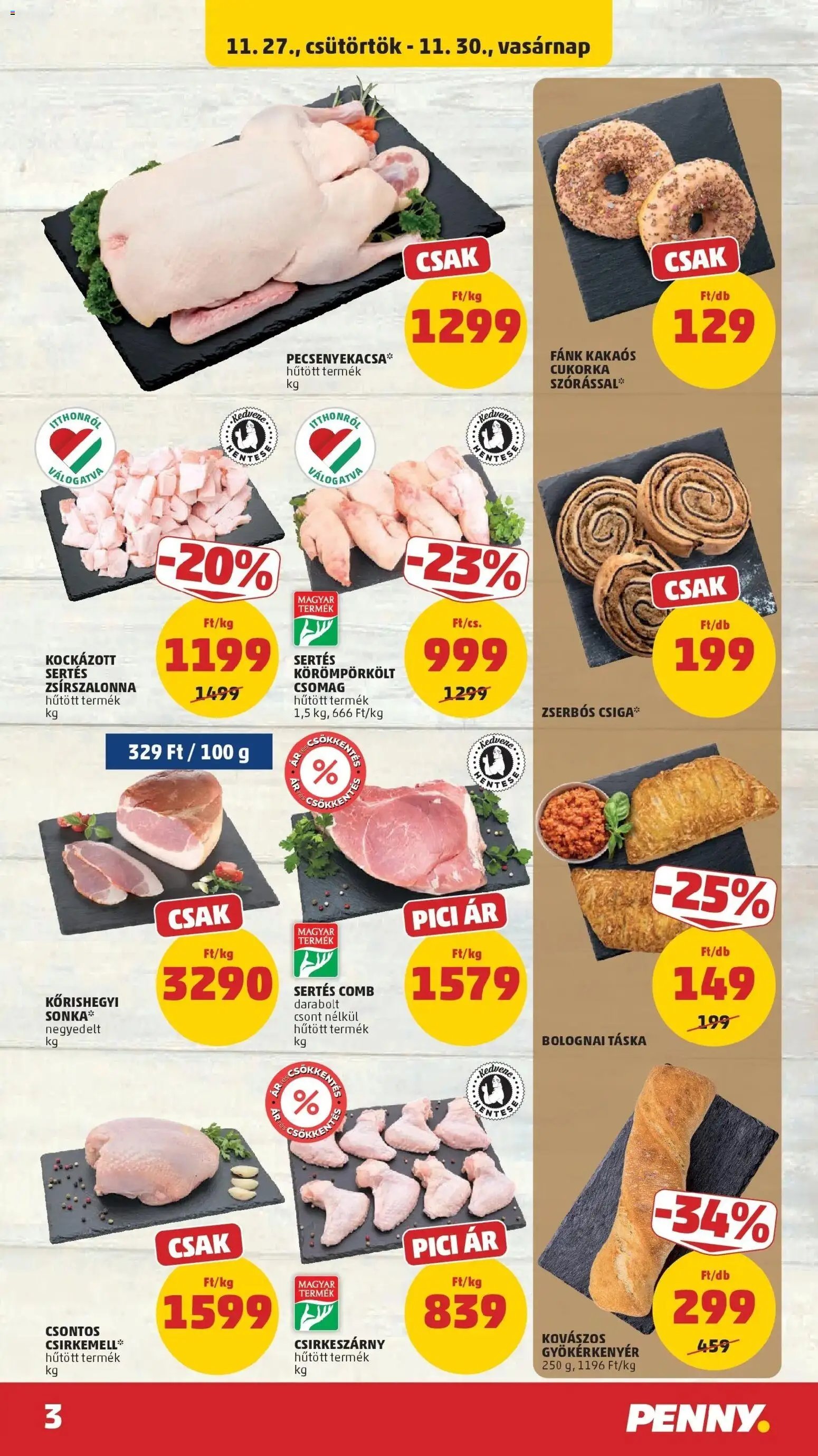 PENNY újság 2025.11.27. Akciós újság PENNY (2025-11-27 - 2025-12-03)