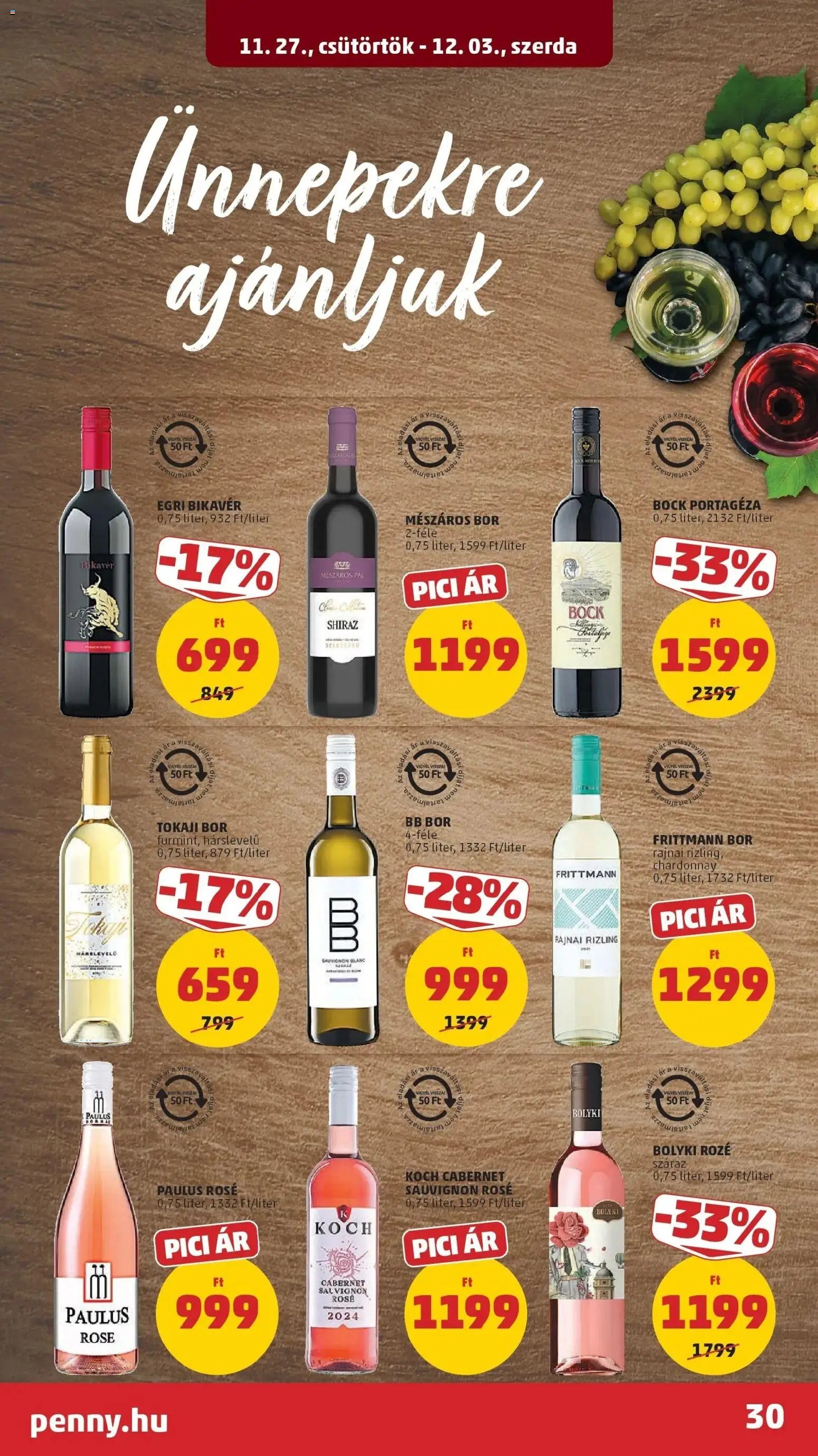PENNY újság 2025.11.27. Akciós újság PENNY (2025-11-27 - 2025-12-03)