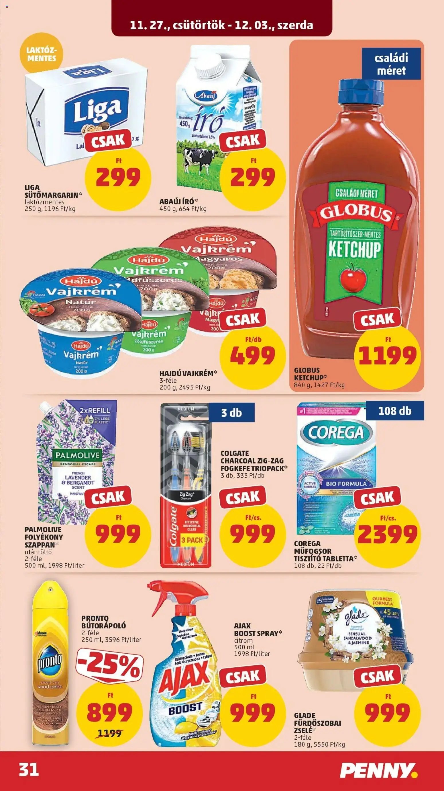 PENNY újság 2025.11.27. Akciós újság PENNY (2025-11-27 - 2025-12-03)