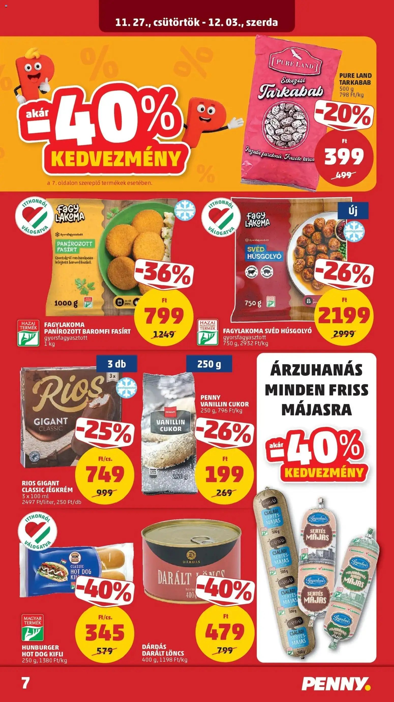 PENNY újság 2025.11.27. Akciós újság PENNY (2025-11-27 - 2025-12-03)