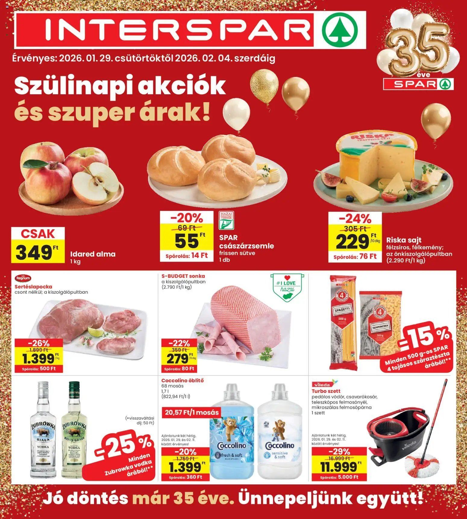 Interspar újság 2026.01.29. Akciós újság Interspar (2026-01-29 - 2026-02-04)