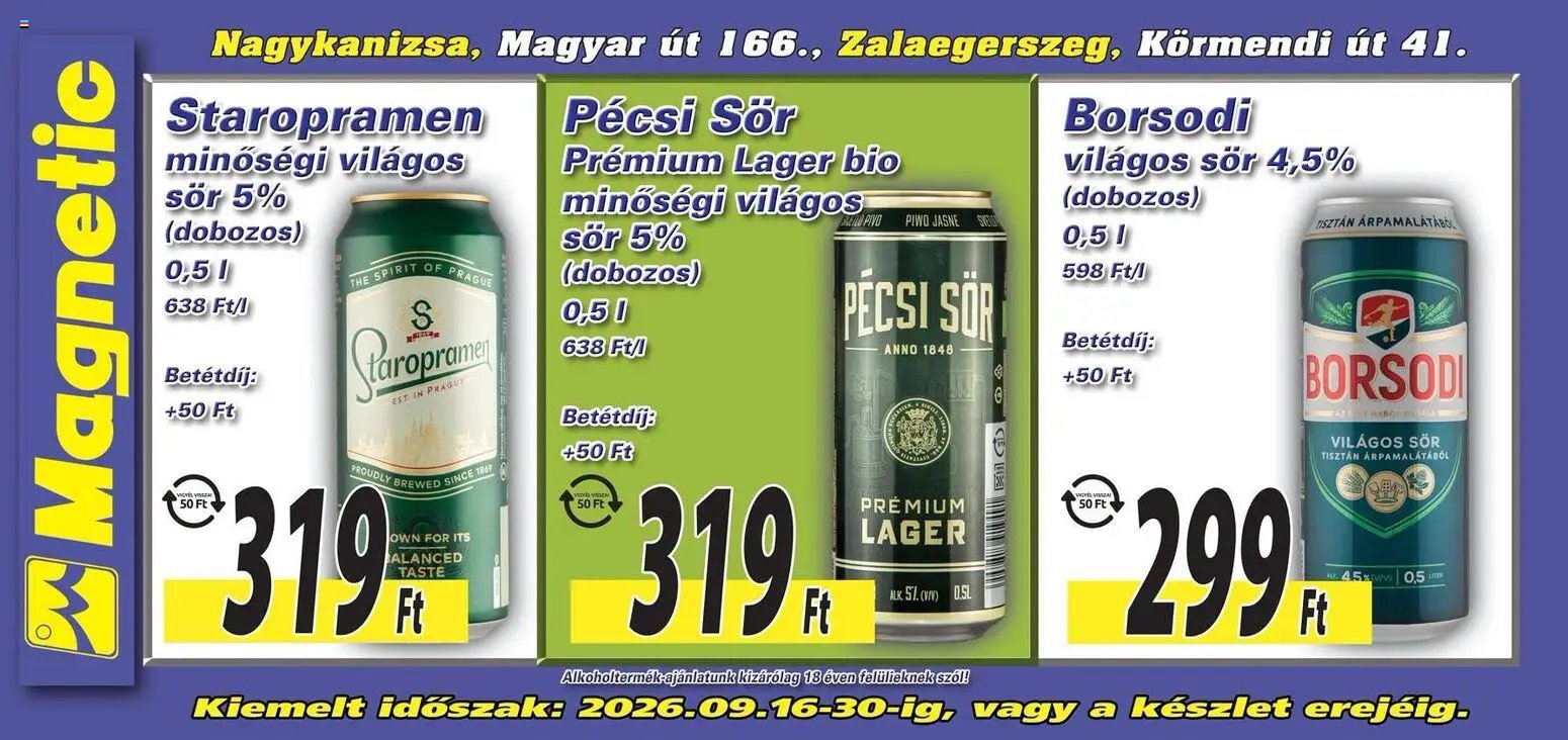 Magnetic újság 2026.09.16. Magnetic Aktuális óriásplakátok