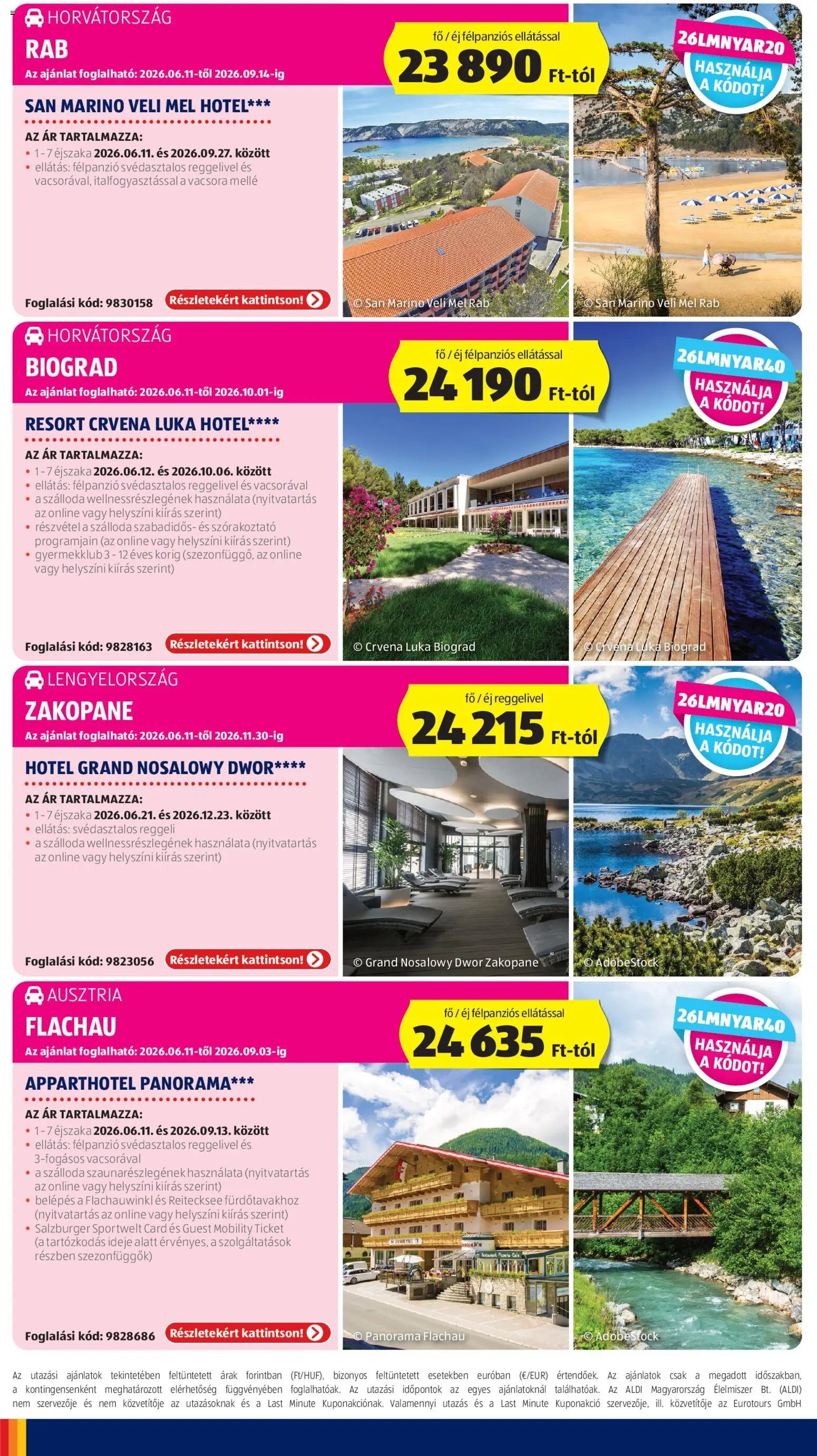Aldi újság 2026.06.11. Aldi Utazás katalógus