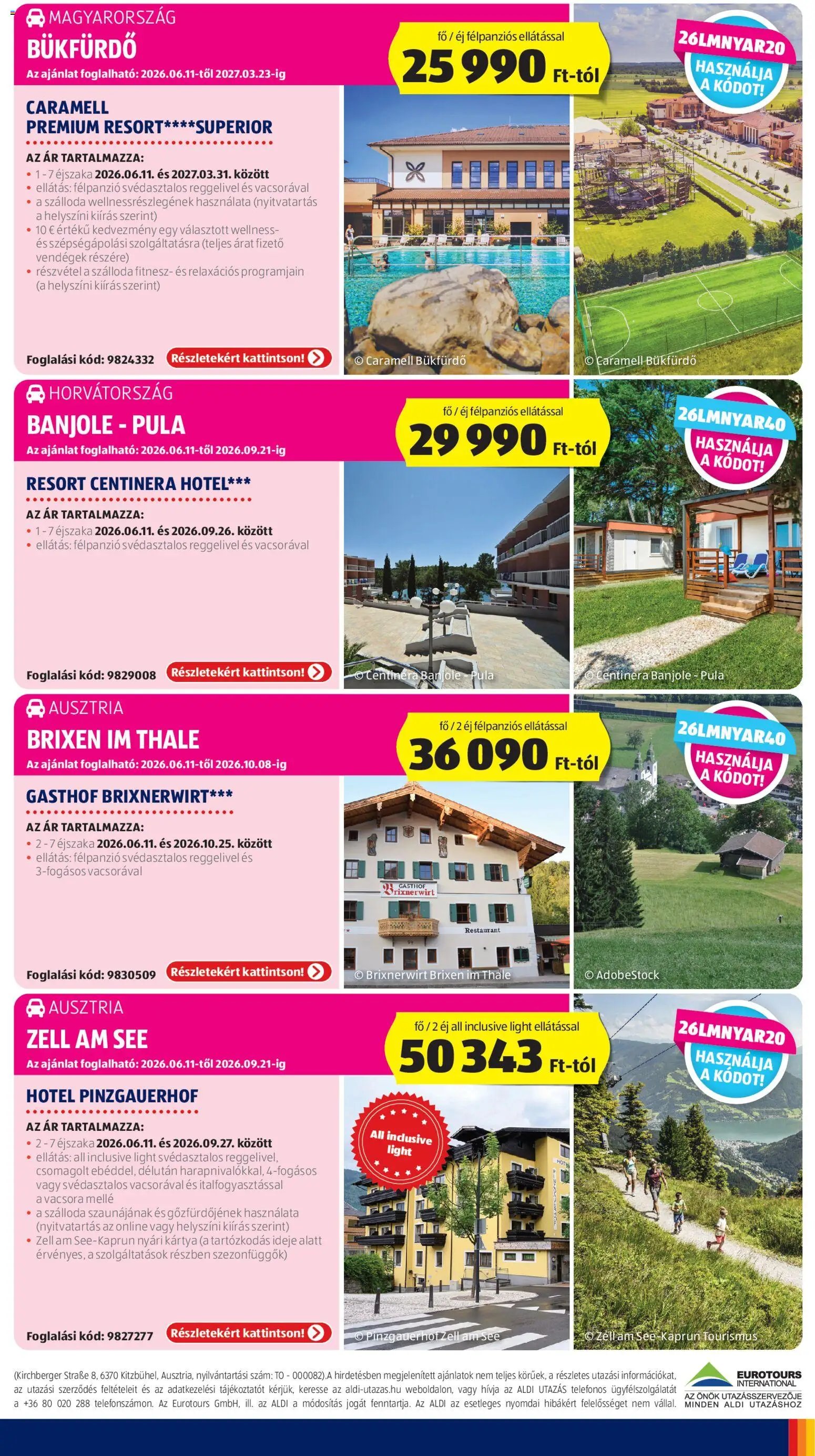 Aldi újság 2026.06.11. Aldi Utazás katalógus
