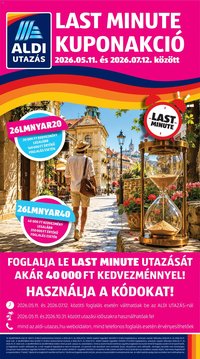 Aldi újság 2026.06.11. Aldi Utazás katalógus