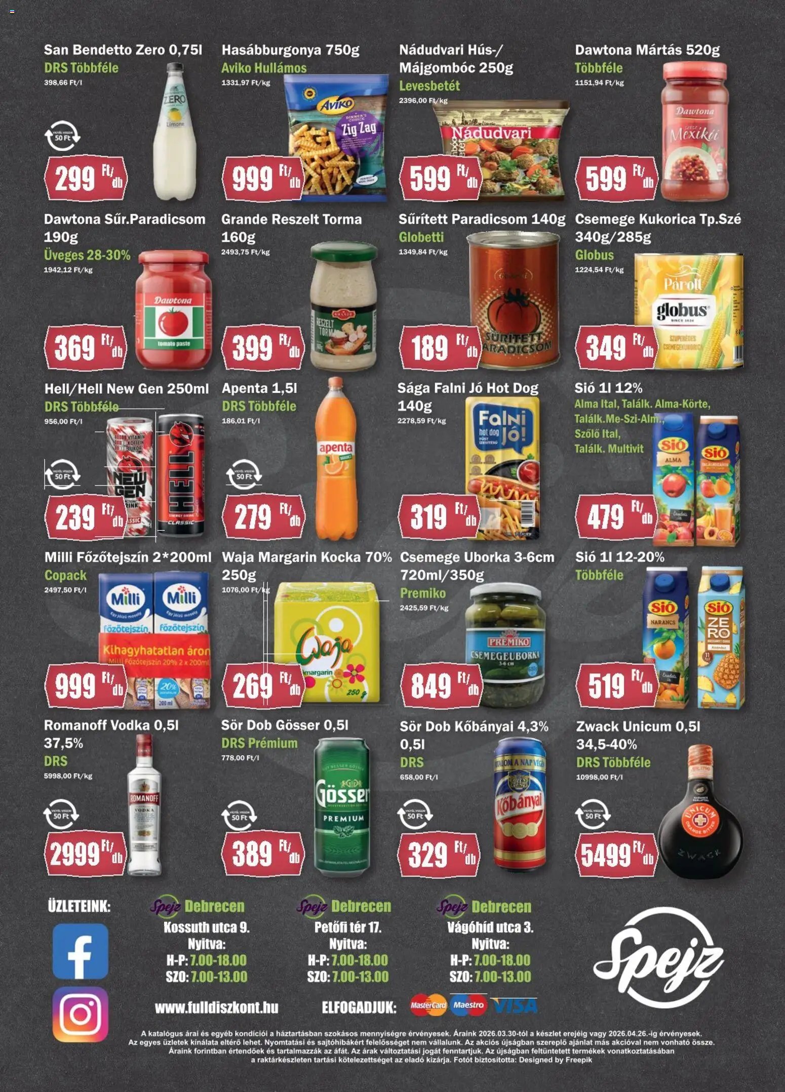 FullDiszkont újság 2026.03.30. FullDiszkont akciós újság (2026-03-30 - 2026-04-26)