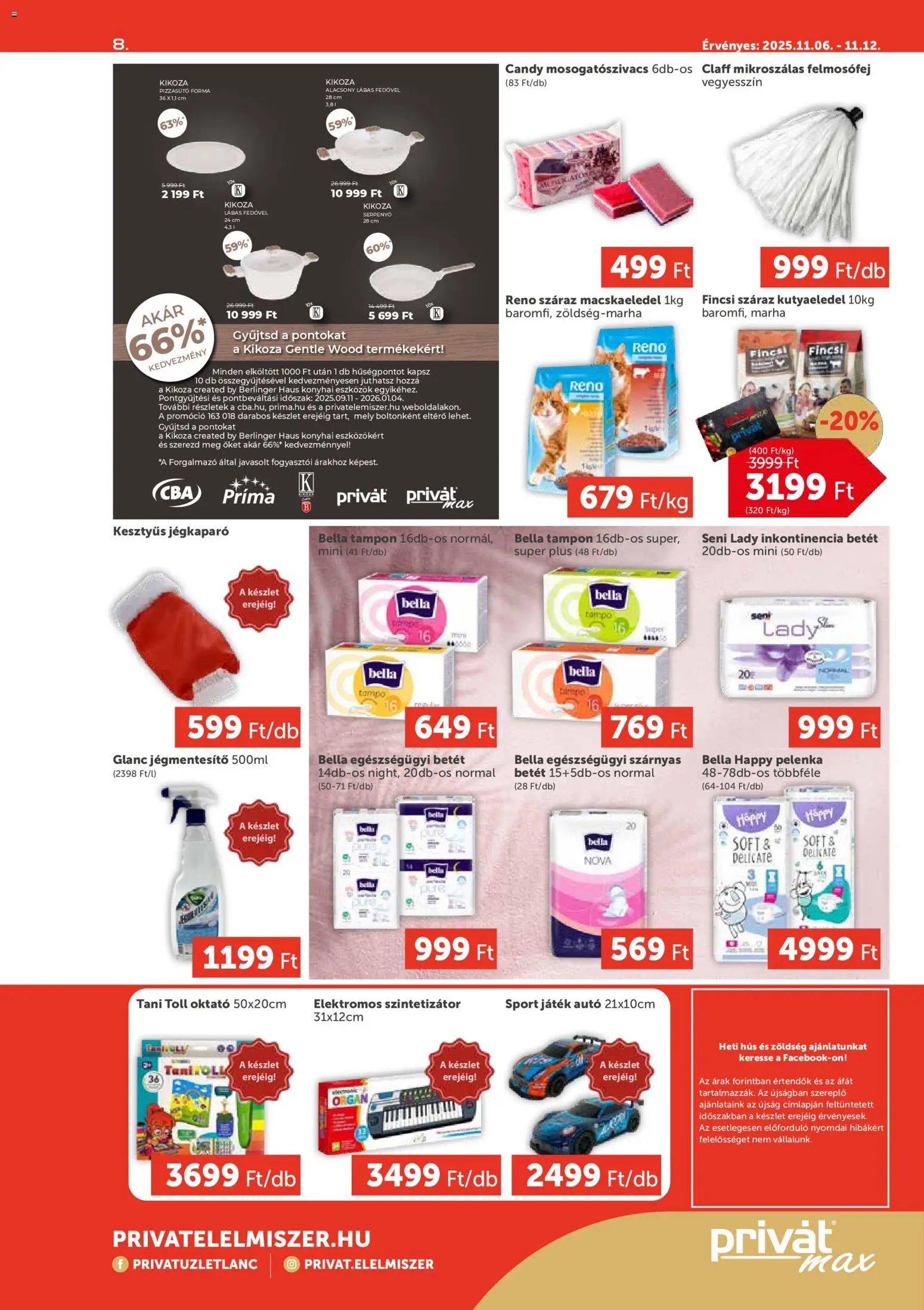 PRIVÁT újság 2025.11.06. Aktuális szórólap MAX (2025-11-06 - 2025-11-12)