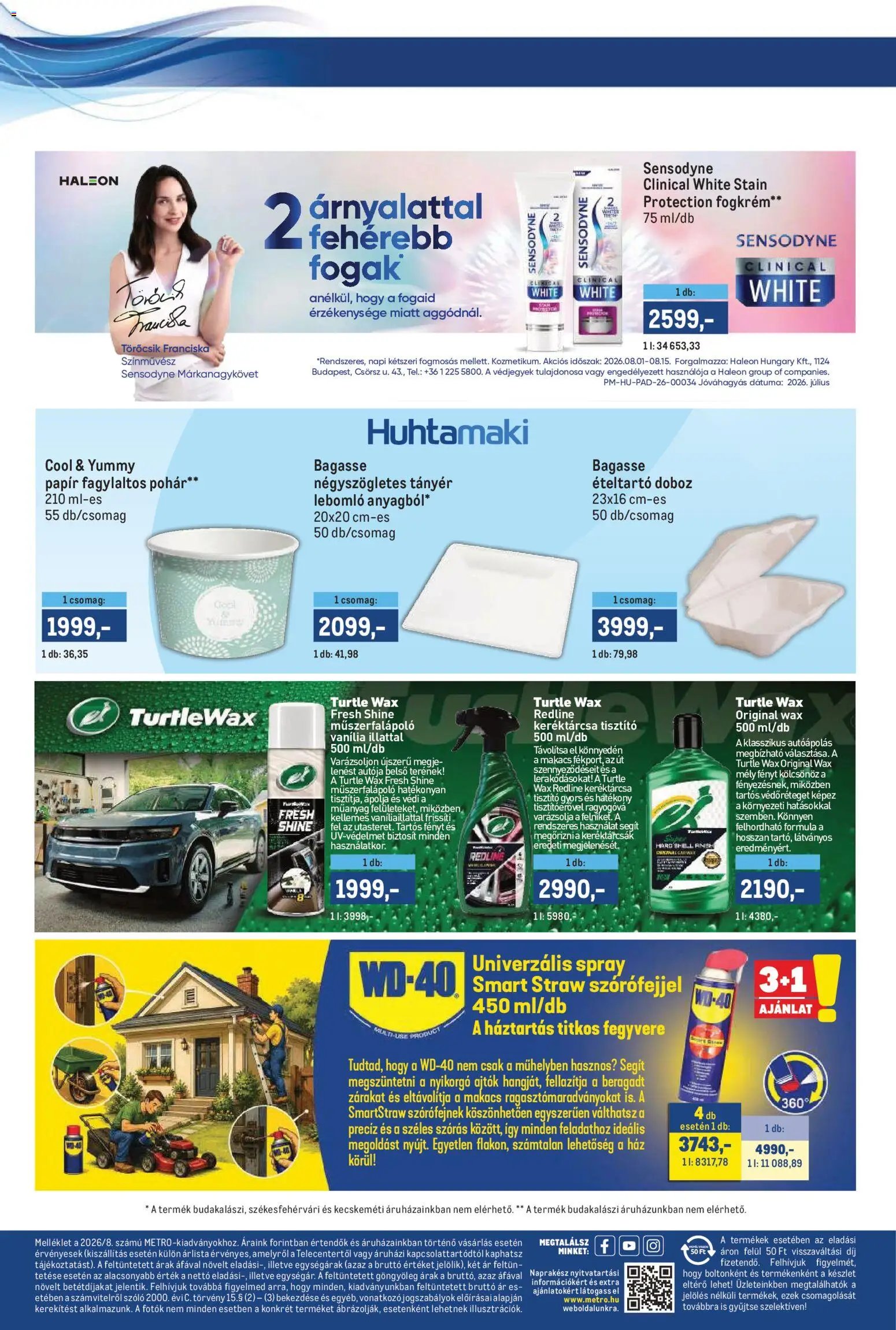 Metro újság 2026.08.01. Metro Márkák katalógus 2026/08