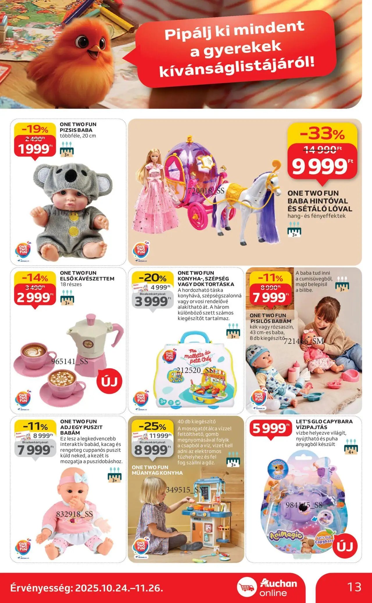 Auchan újság 2025.10.24. Szupermarket akciós újság (2025-10-24 - 2025-10-29)